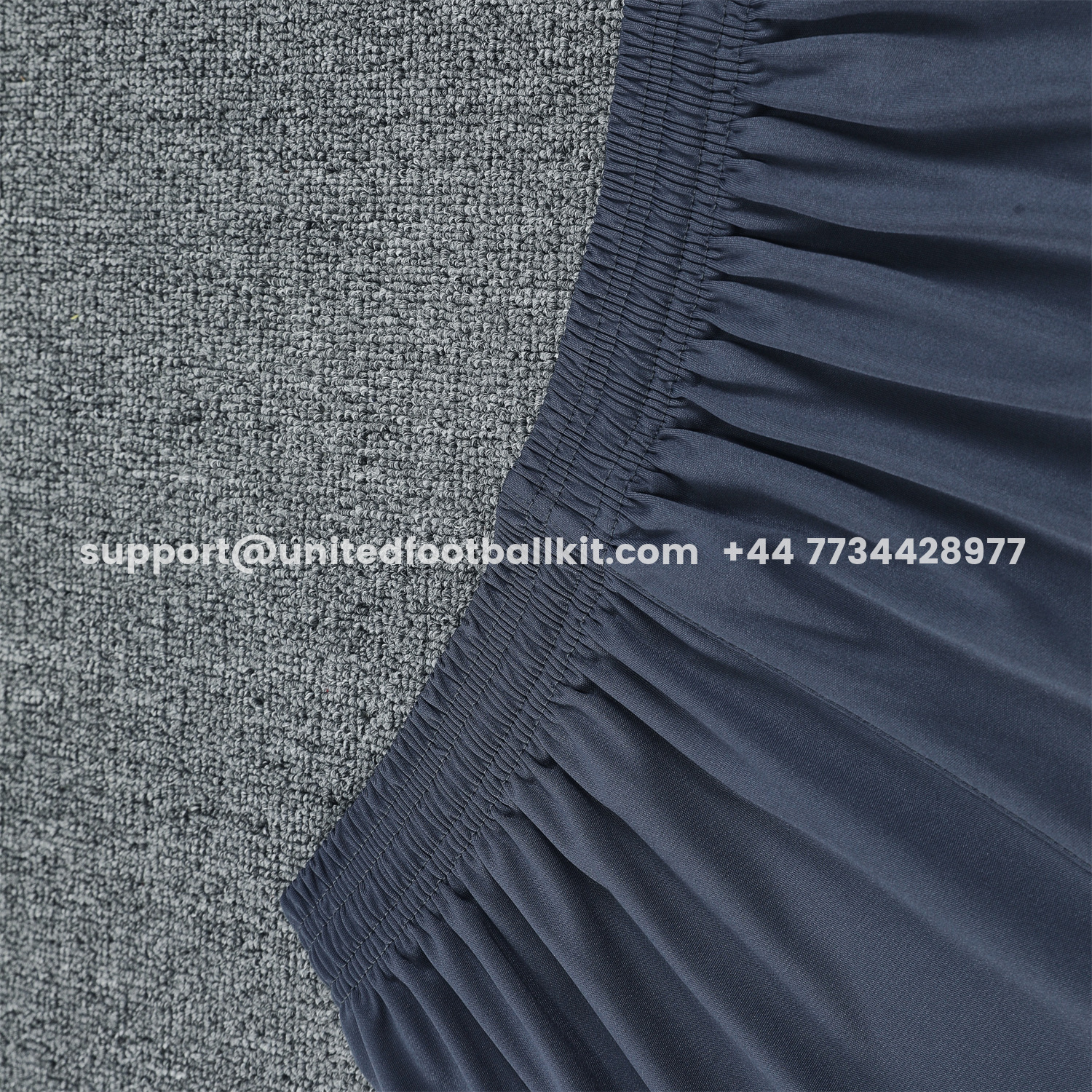 Unitedfootballkit.com | Real Madrid 25-26 Long-Sleeve Training Set - Deep Gray Top & Gray Shorts -Customize Name, Number and Patch | Worldwide Shipping