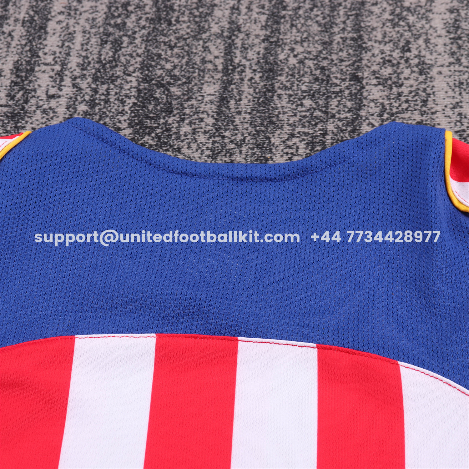 Unitedfootballkit.com | Retro Atletico Madrid 2004-05 Home S.p.i.d.e.r M.a.n Special Long Sleeves Kids Kit -Customize Name, Number and Patch | Worldwide Shipping
