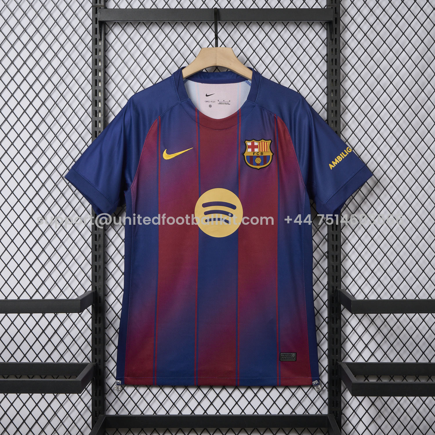Unitedfootballkit.com | Barcelona 25-26 Home Jersey - Fans Version -Customize Name, Number and Patch | Worldwide Shipping