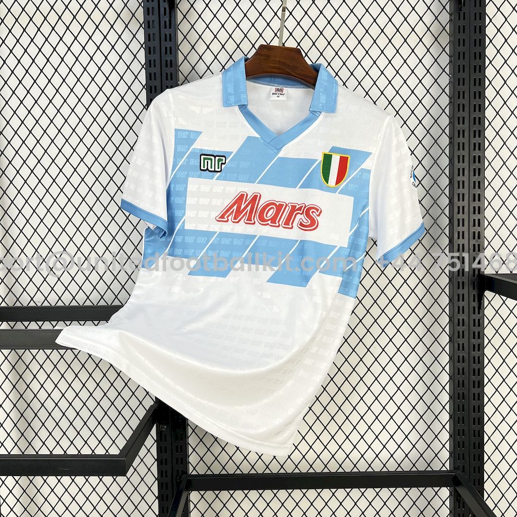 Unitedfootballkit.com | Retro Napoli 1990-91 Away Jersey -Customize Name, Number and Patch | Worldwide Shipping
