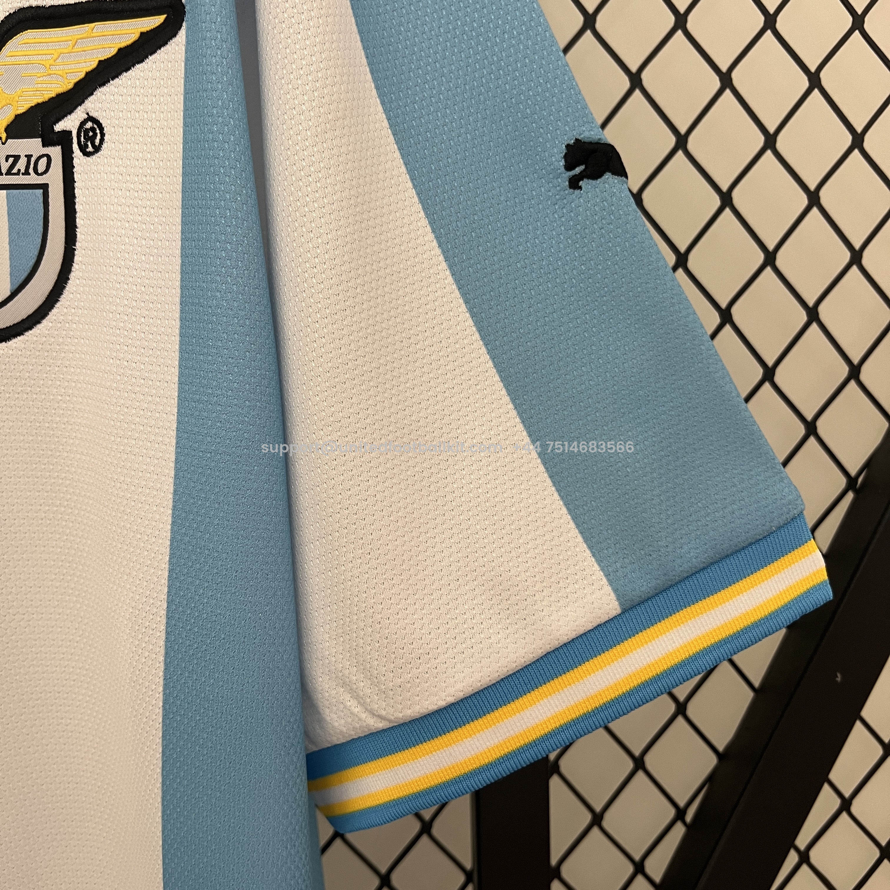 Unitedfootballkit.com | Retro Lazio 1999-00 European Home Stadium Jersey -Customize Name, Number and Patch | Worldwide Shipping