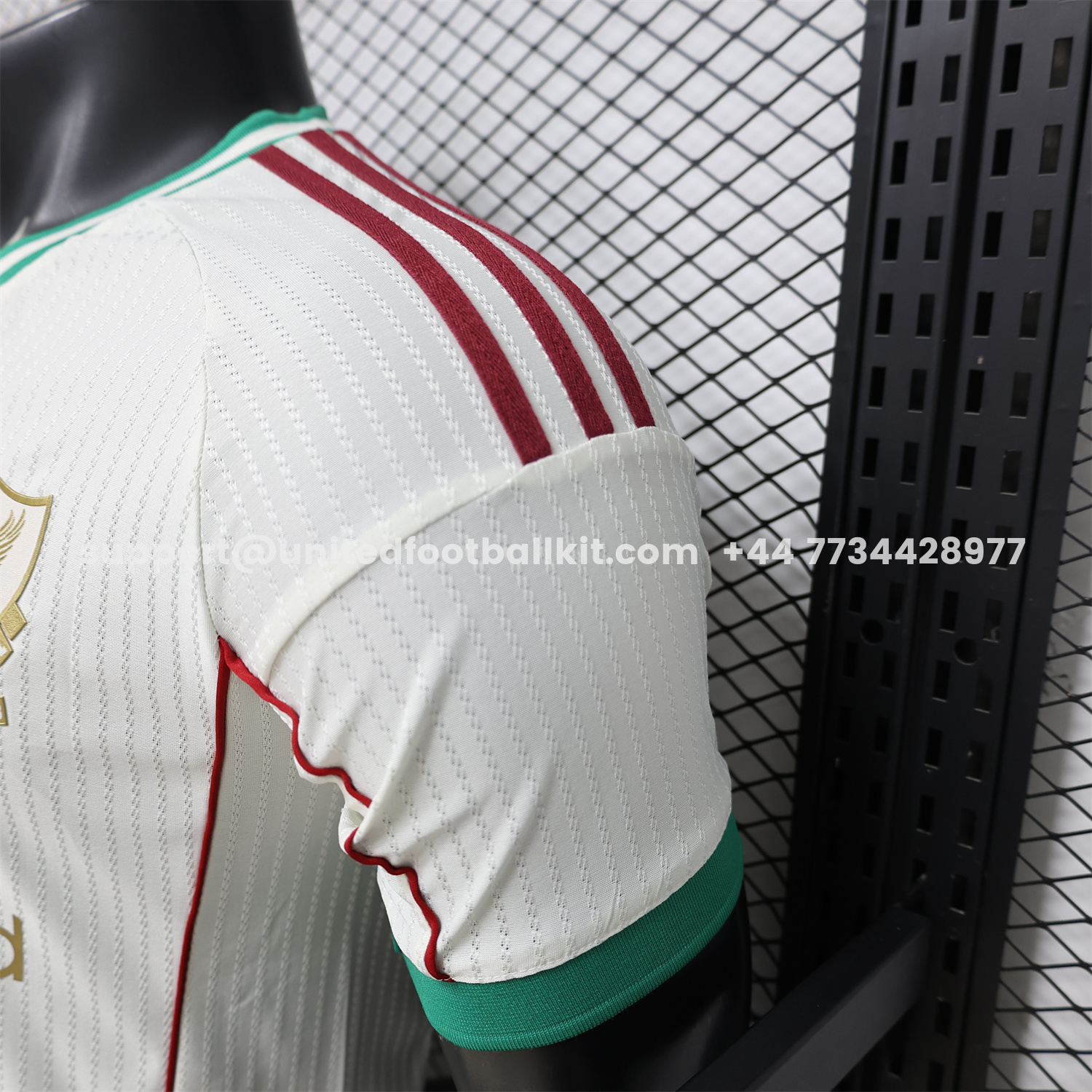 Unitedfootballkit.com | Liver.pool 25-26 Gold Lines Retro Casual Style White Jersey - Player Version -Customize Name, Number and Patch | Worldwide Shipping