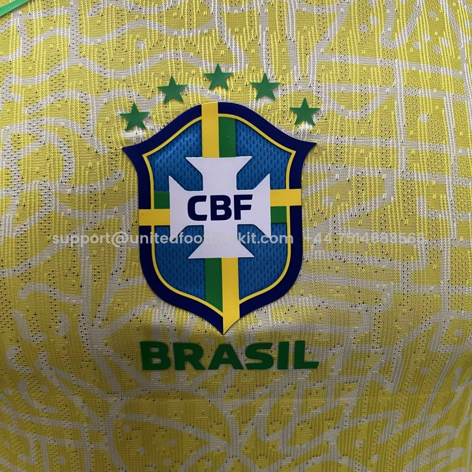Unitedfootballkit.com | Brazil 2024 Home Long Sleeve Stadium Jersey - Player Version -Customize Name, Number and Patch | Worldwide Shipping