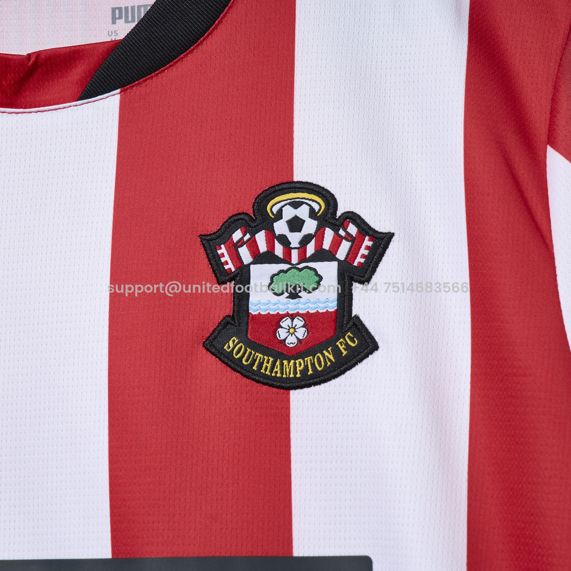 Unitedfootballkit.com | Southampton 24-25 Home Stadium Jersey - Fans Version -Customize Name, Number and Patch | Worldwide Shipping