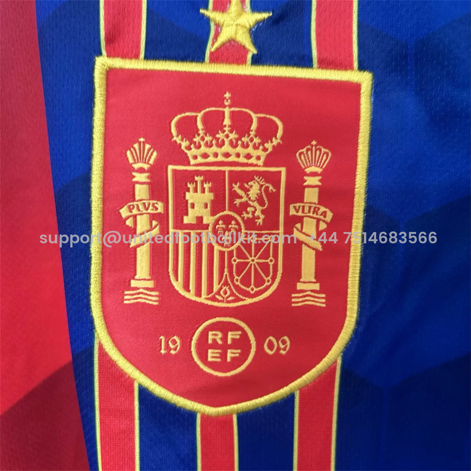 Unitedfootballkit.com | Spain 25-26 Red and Blue Throwback Style Jersey - Fans Version -Customize Name, Number and Patch | Worldwide Shipping