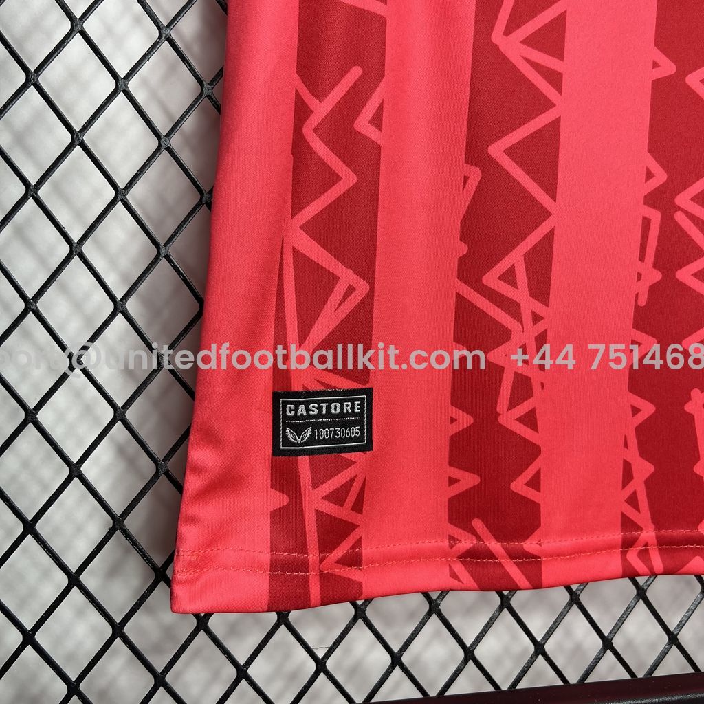 Unitedfootballkit.com | Glasgow Rangers 24-25 Red Goalkeeper Kids Kit -Customize Name, Number and Patch | Worldwide Shipping