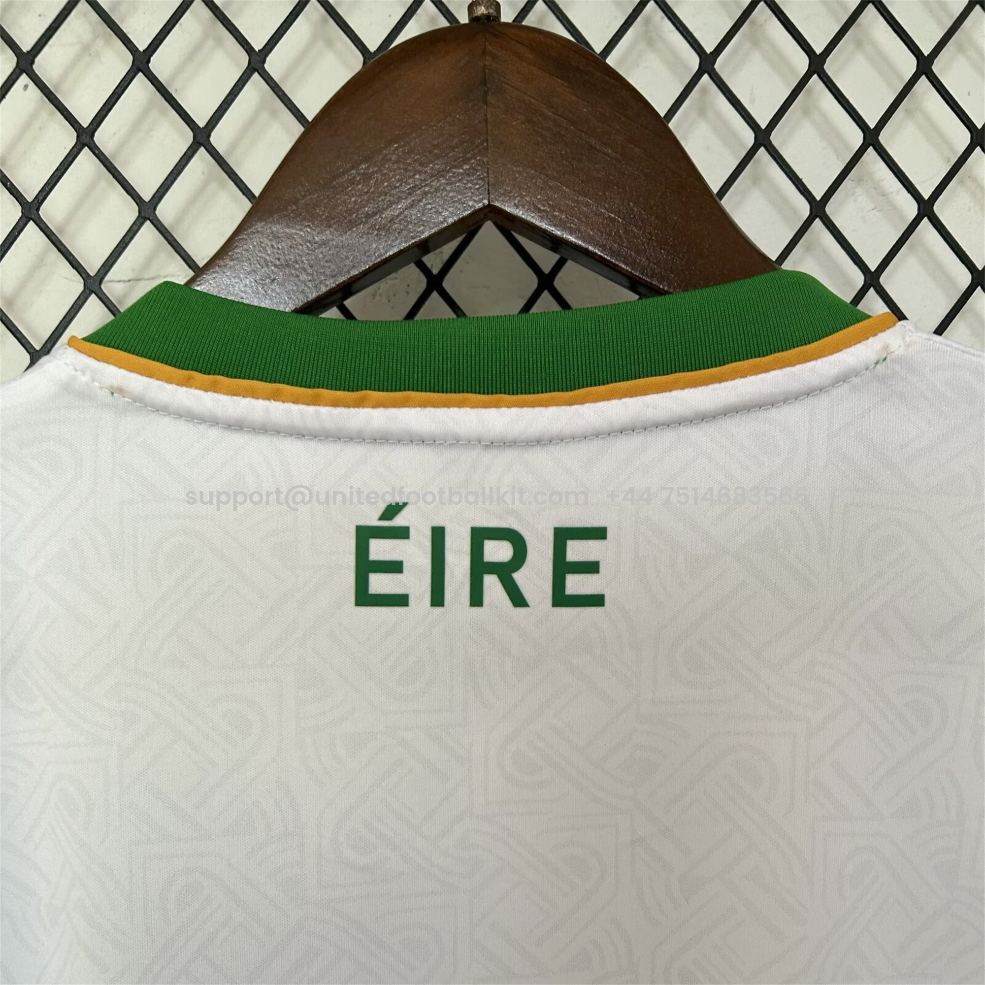Unitedfootballkit.com | Ireland 2024 Away Jersey - Fans Version (with SKY patch) -Customize Name, Number and Patch | Worldwide Shipping