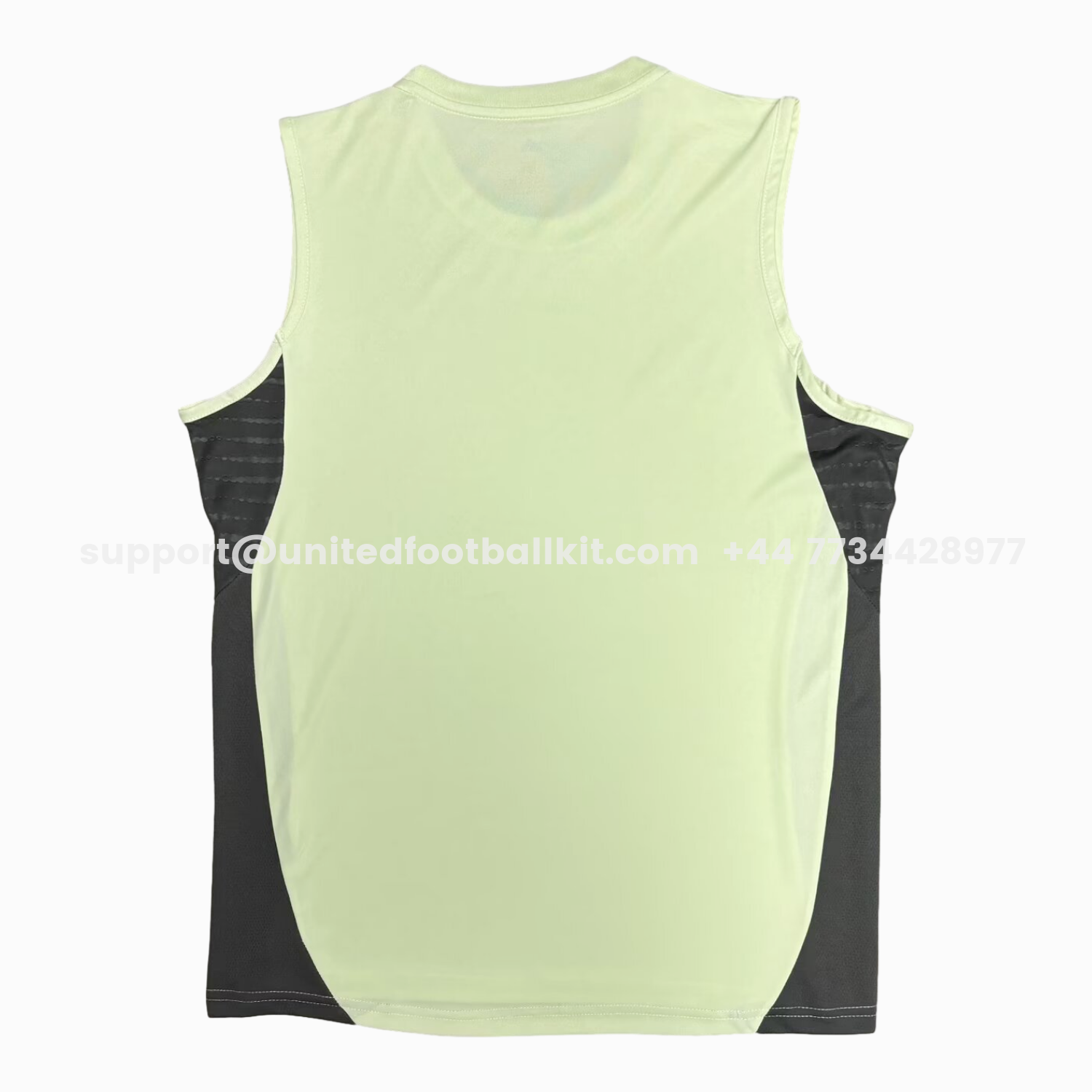 Unitedfootballkit.com | Real Madrid 25-26 Light Green Training Vest - Fans Version -Customize Name, Number and Patch | Worldwide Shipping