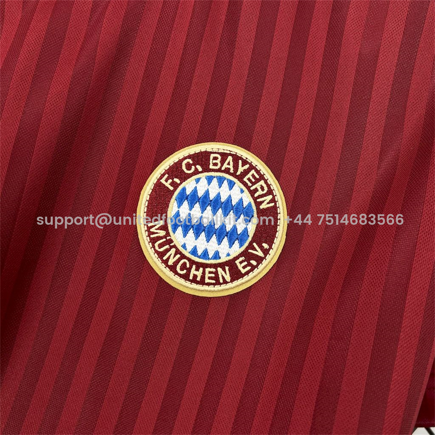 Unitedfootballkit.com | Bayern Munich 24-25 Red Terrace Icon Retro Jersey - Fans Version -Customize Name, Number and Patch | Worldwide Shipping