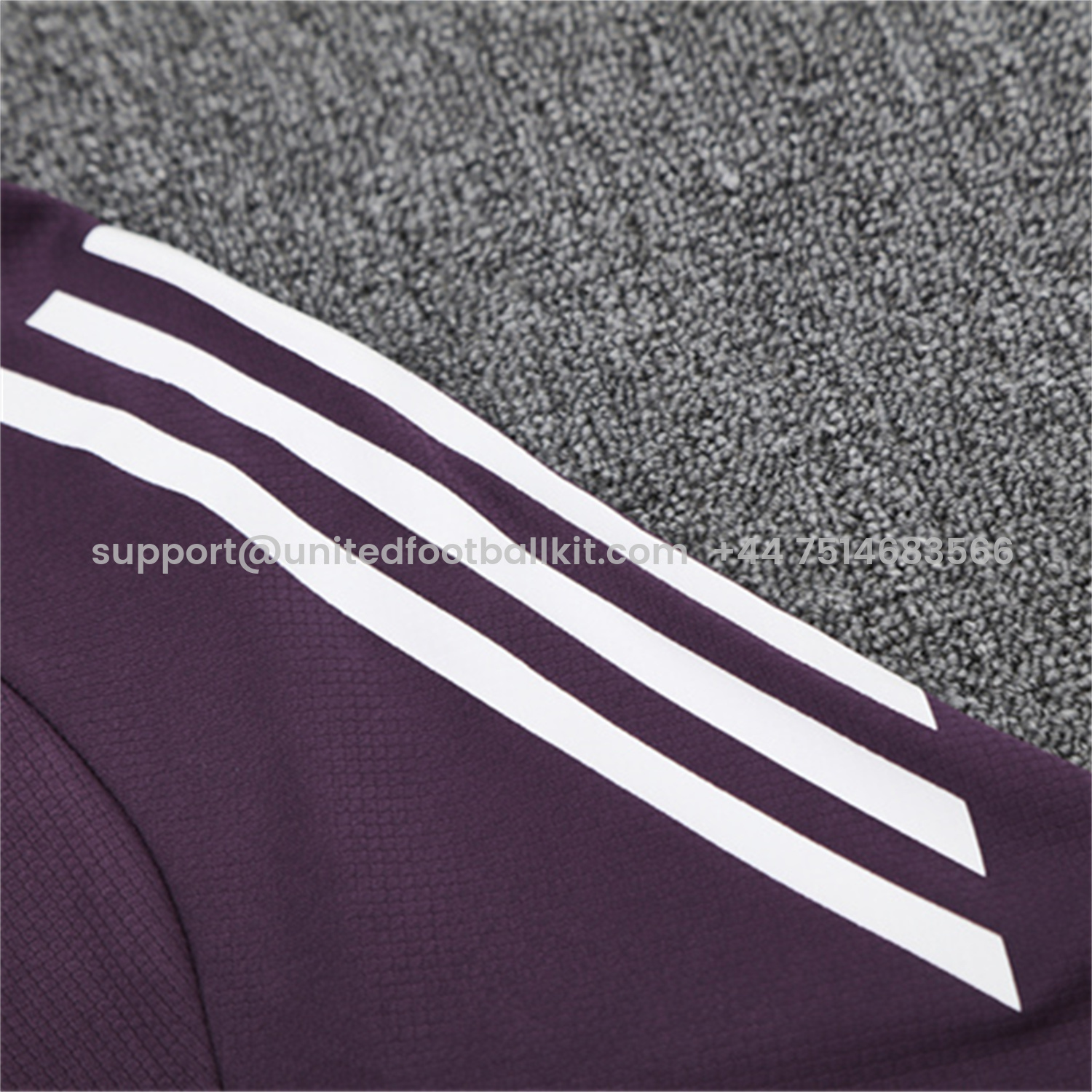 Unitedfootballkit.com | Manchester United 25-26 Short-Sleeve Training Set - Purple Top & Black shorts -Customize Name, Number and Patch | Worldwide Shipping