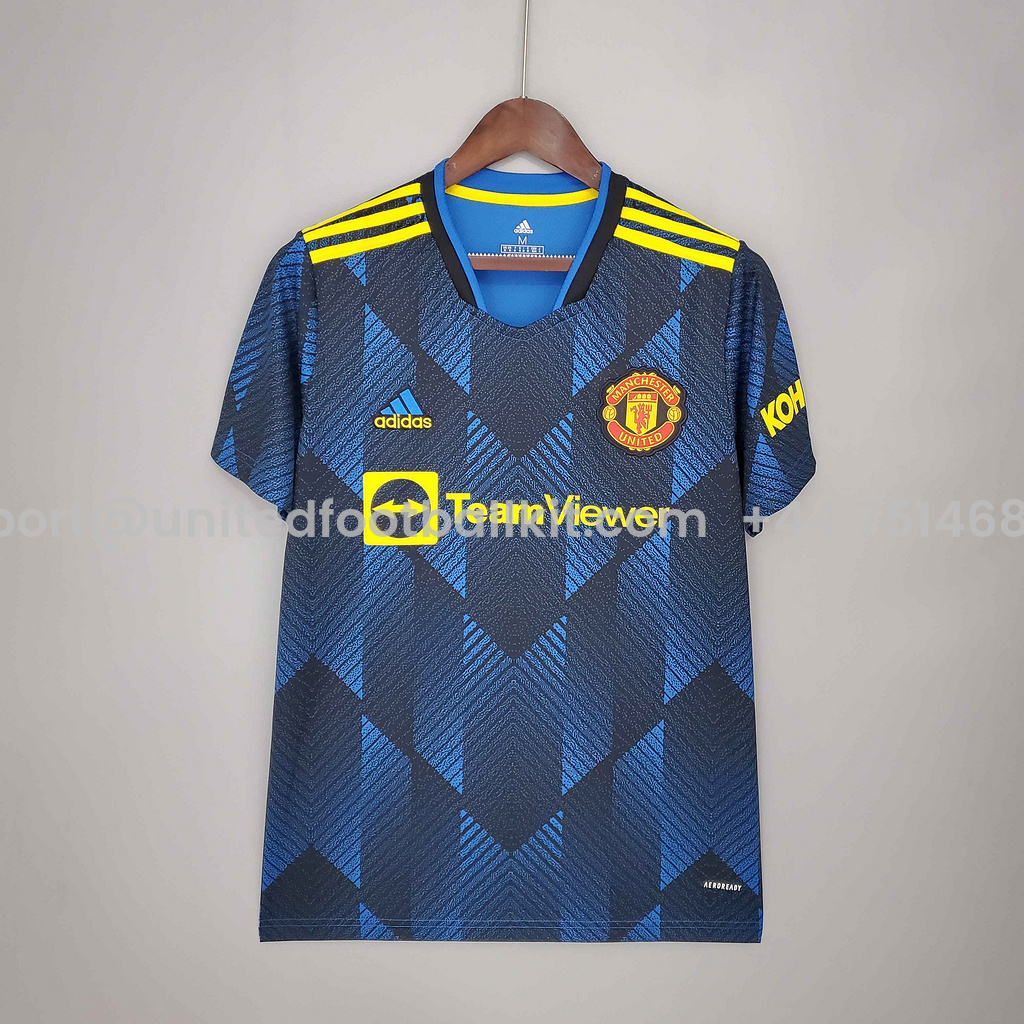 Unitedfootballkit.com | Retro Manchester United 21-22 Third Jersey -Customize Name, Number and Patch | Worldwide Shipping