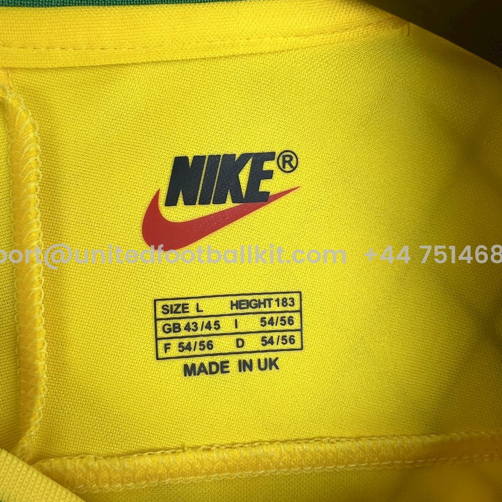 Unitedfootballkit.com | Retro Brazil 1997 Home Jersey -Customize Name, Number and Patch | Worldwide Shipping