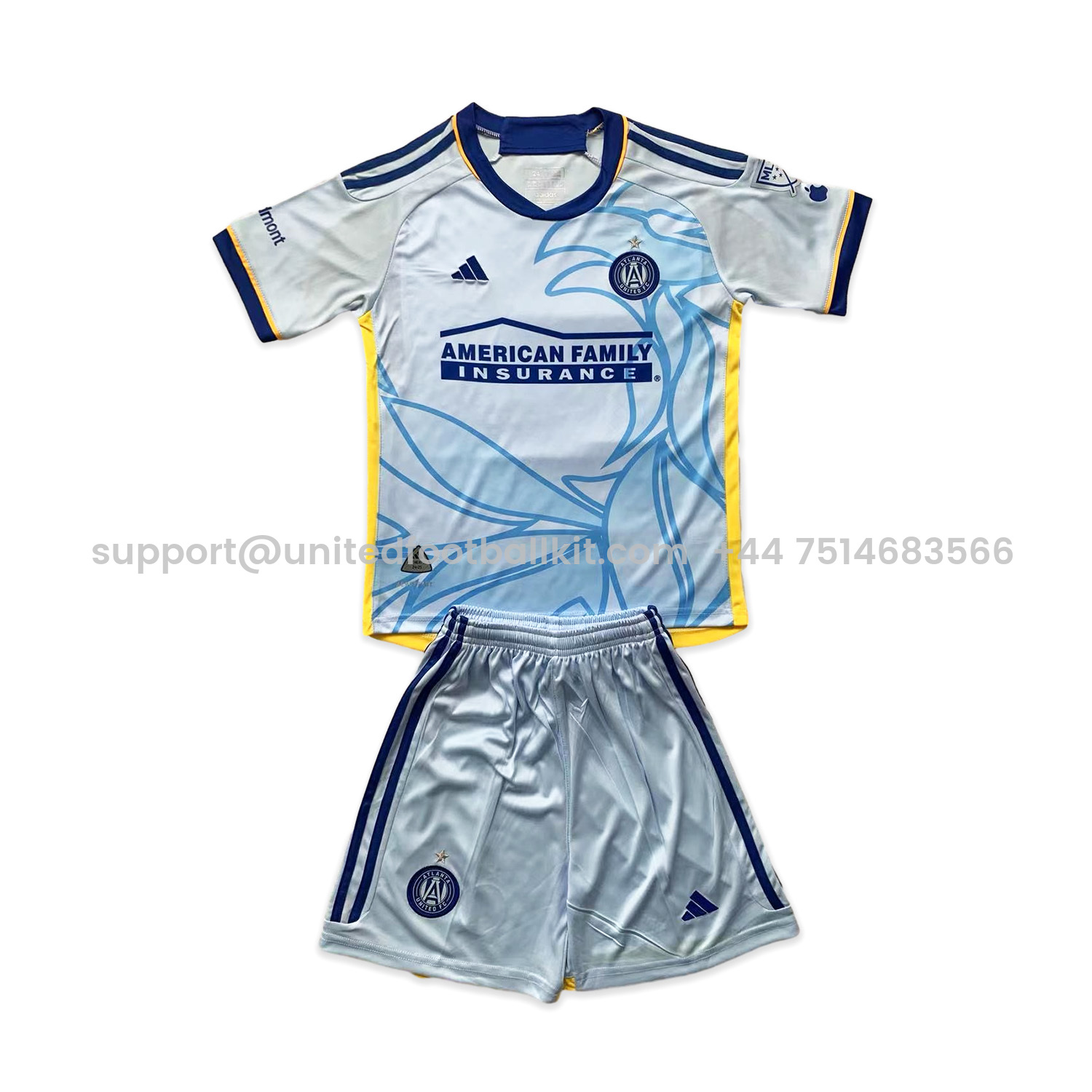 Unitedfootballkit.com | Atlanta United 2024 Away Men's Adult Jersey Set - Fans Version -Customize Name, Number and Patch | Worldwide Shipping