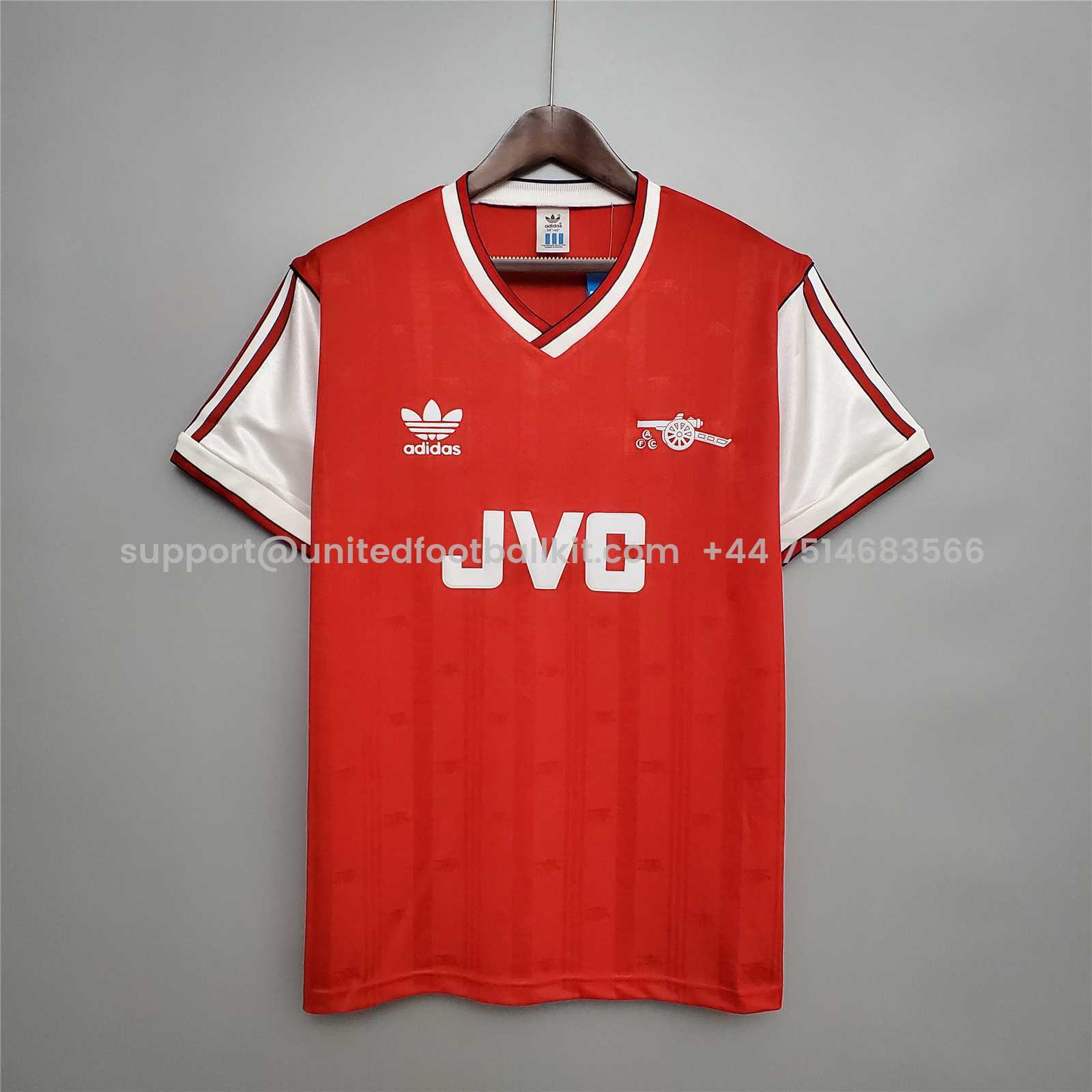 Unitedfootballkit.com | Retro Arsenal 86-88 Home Stadium Jersey -Customize Name, Number and Patch | Worldwide Shipping