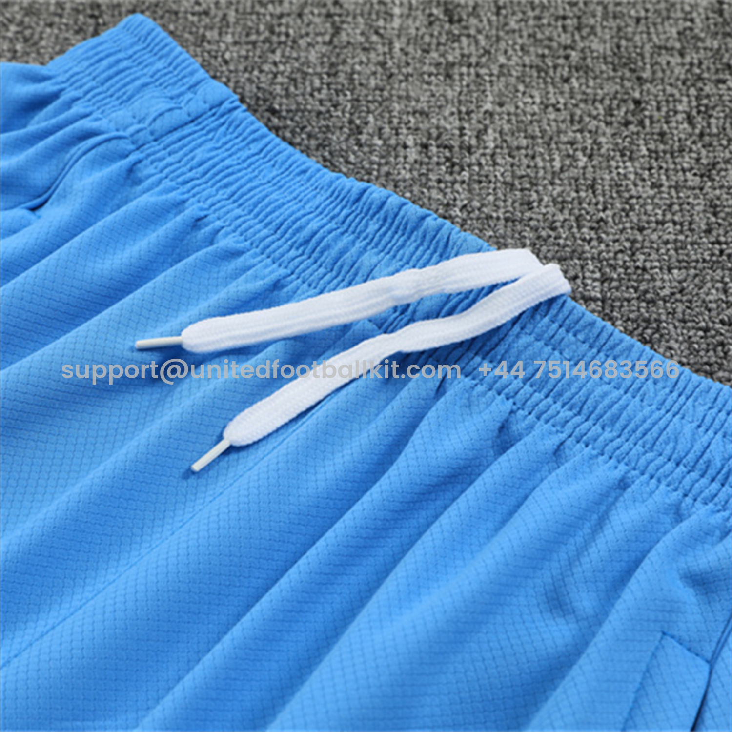 Unitedfootballkit.com | Real Madrid 25-26 Kids Short-Sleeve Training Set - Sky Blue Top and Sky Blue Shorts -Customize Name, Number and Patch | Worldwide Shipping