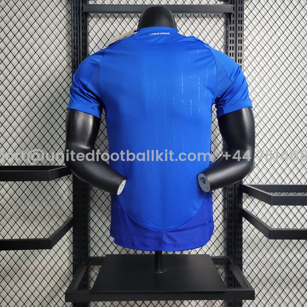 Unitedfootballkit.com | Italy 2024 Home Stadium Jersey - Player Version -Customize Name, Number and Patch | Worldwide Shipping