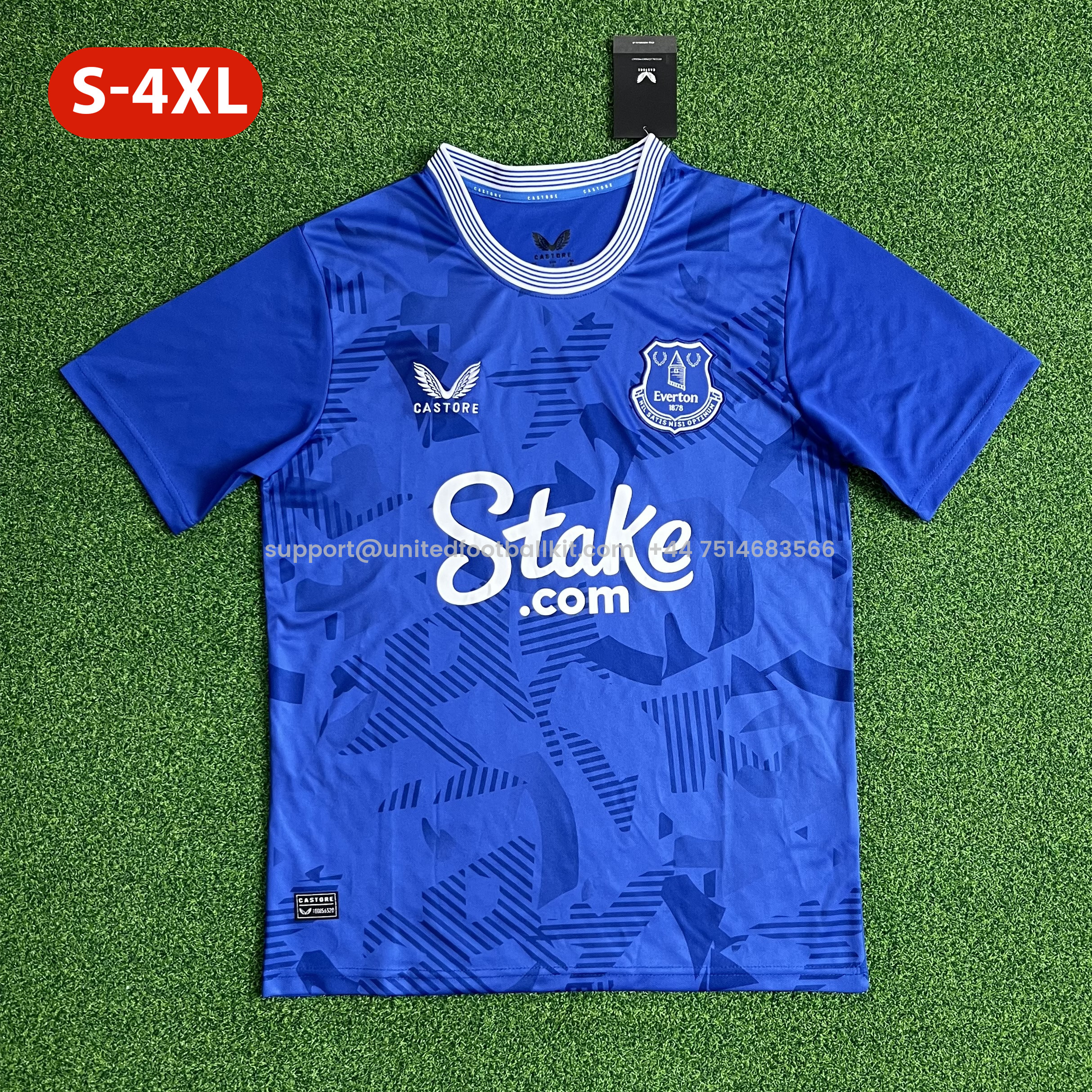 Unitedfootballkit.com | Everton 24-25 Home Stadium Jersey - Fans Version -Customize Name, Number and Patch | Worldwide Shipping