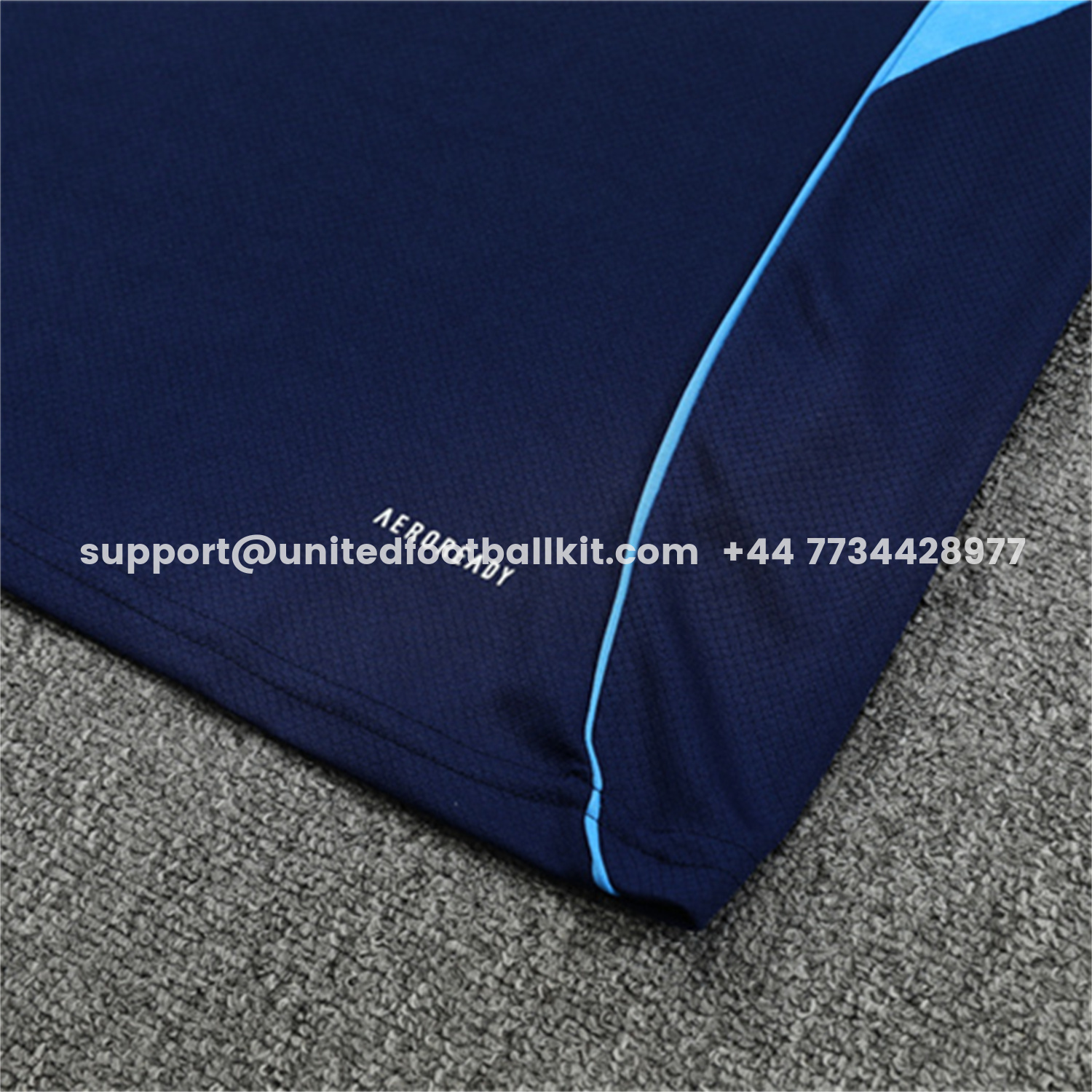 Unitedfootballkit.com | Real Madrid 25-26 Short-Sleeve Training Set - Royal Blue Top & Royal Blue Shorts -Customize Name, Number and Patch | Worldwide Shipping