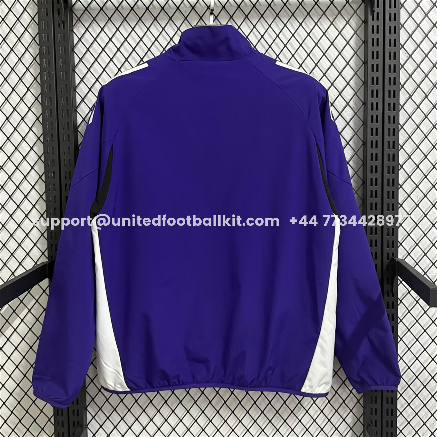Unitedfootballkit.com | Manchester United 25-26 Training Windbreaker Jacket - Purple -Customize Name, Number and Patch | Worldwide Shipping