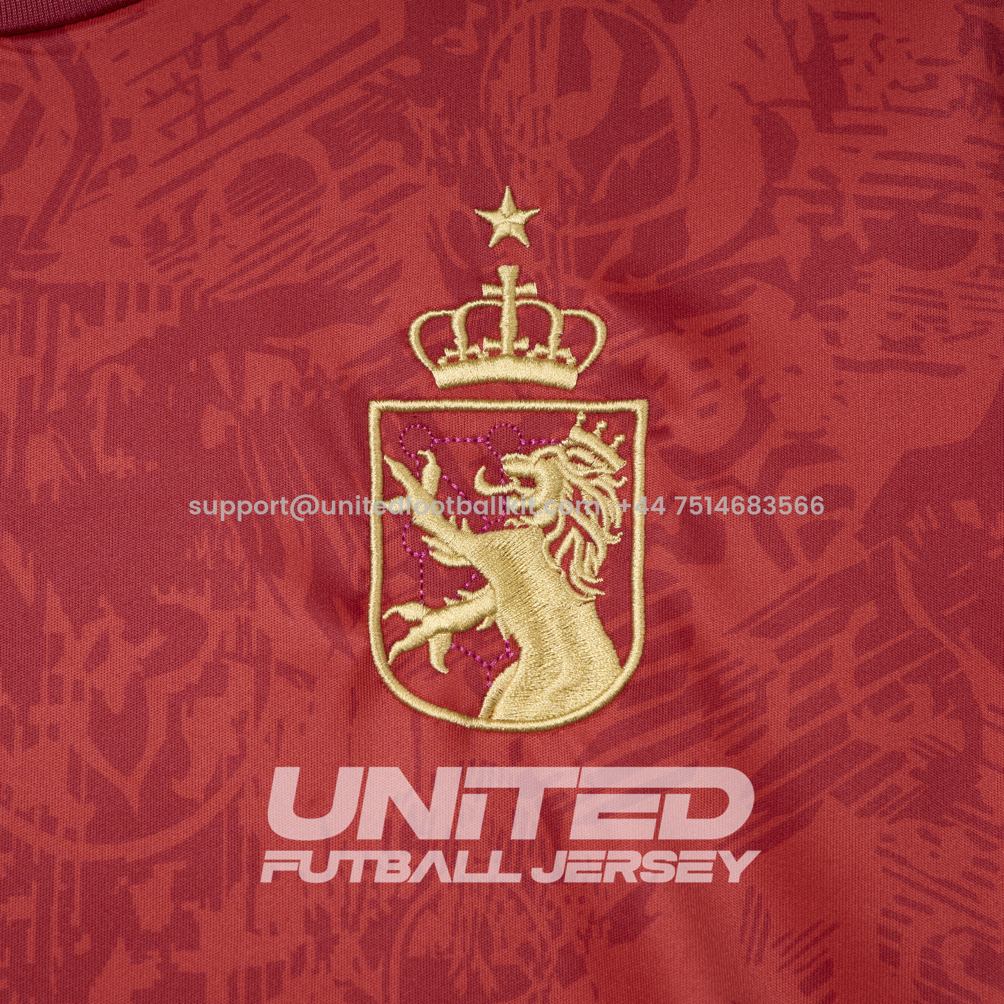 Unitedfootballkit.com | Spain 2024-25 COMMA Red Special Edition Jersey - Fans Version -Customize Name, Number and Patch | Worldwide Shipping