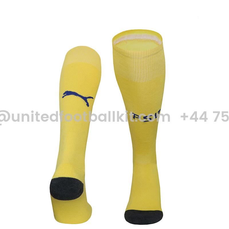 Unitedfootballkit.com | PSV Eindhoven 24-25 Third Socks - Yellow -Customize Name, Number and Patch | Worldwide Shipping