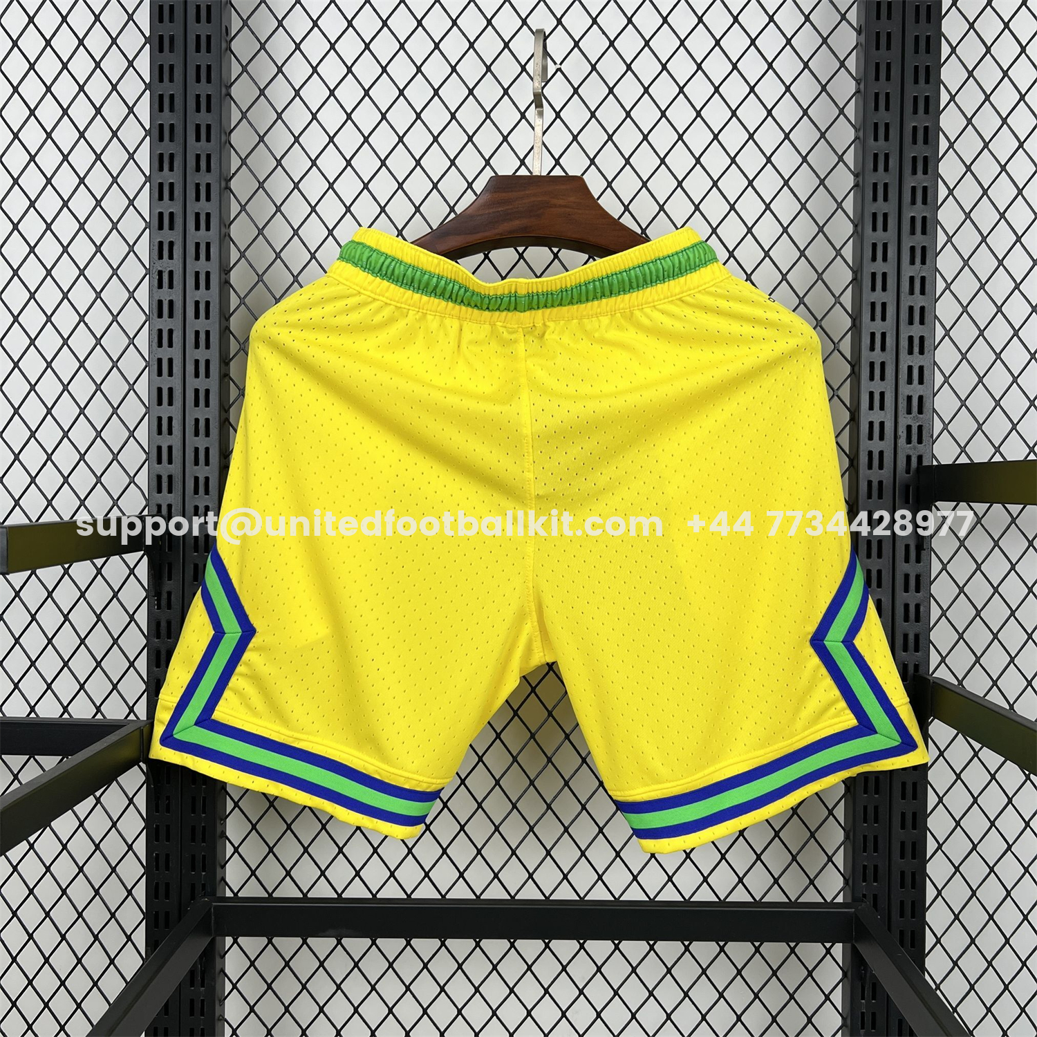 Unitedfootballkit.com | Brazil 2026 Yellow Casual Shorts - Fans Version -Customize Name, Number and Patch | Worldwide Shipping