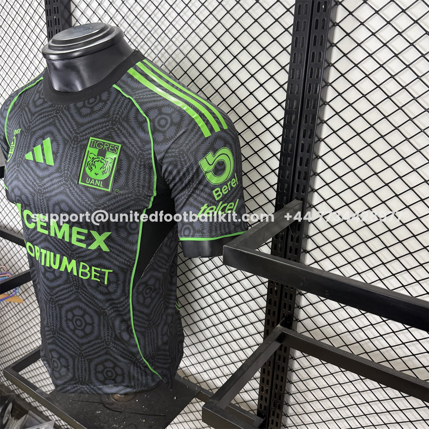 Unitedfootballkit.com | Tigres UANL 25-26 Third Jersey With All Sponsors - Player Version -Customize Name, Number and Patch | Worldwide Shipping