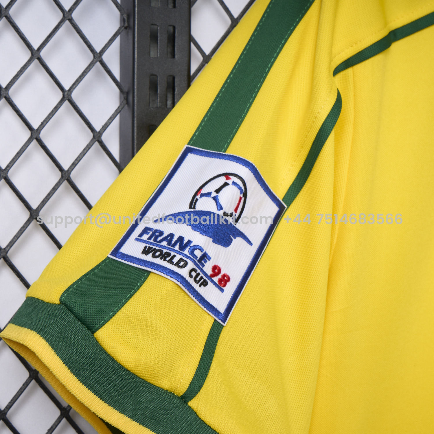 Unitedfootballkit.com | Retro Brazil 1998 Home Jersey -Customize Name, Number and Patch | Worldwide Shipping