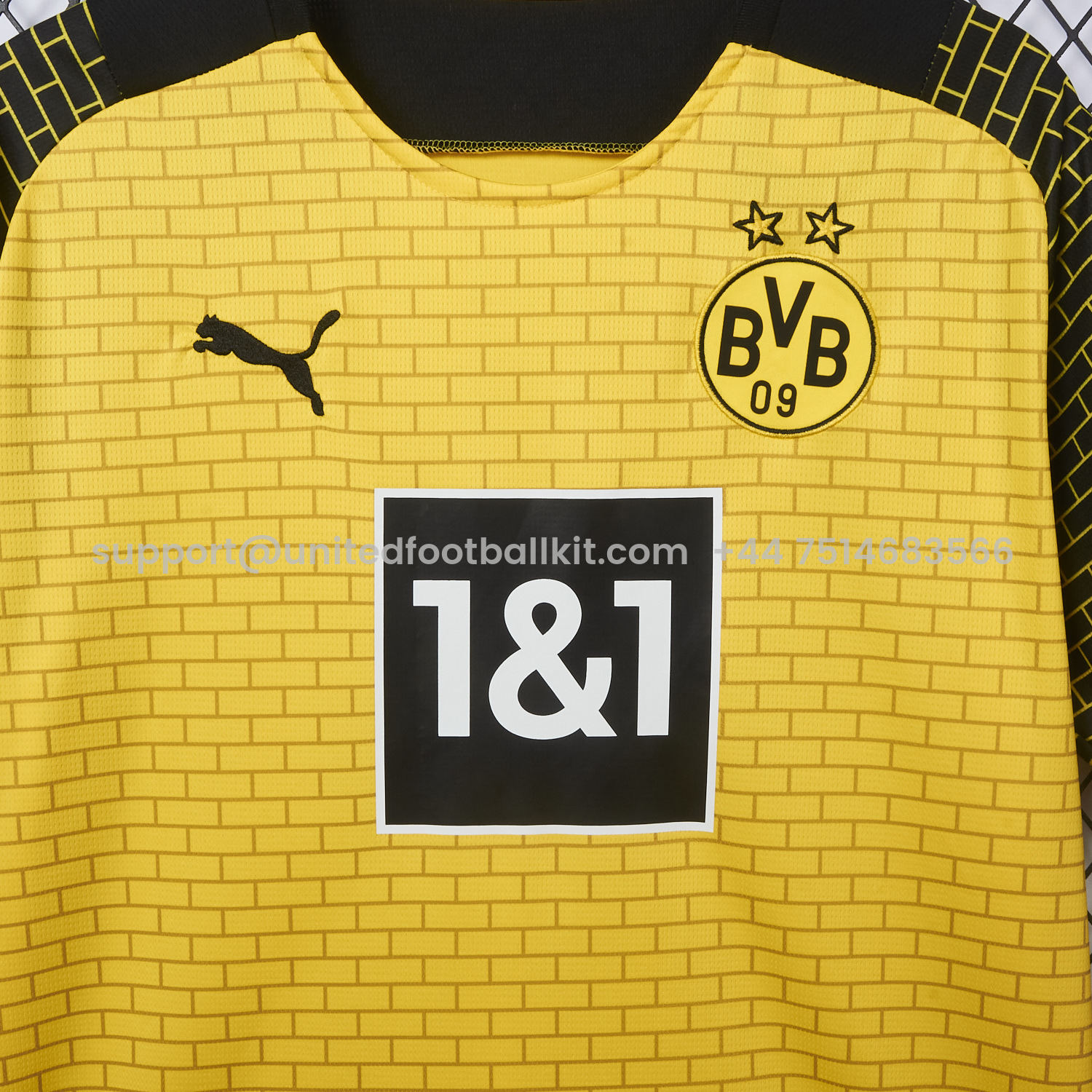 Unitedfootballkit.com | Dortmund 25-26 Pre-Match Training Yellow Brickwork Pattern Jersey - Fans Version -Customize Name, Number and Patch | Worldwide Shipping