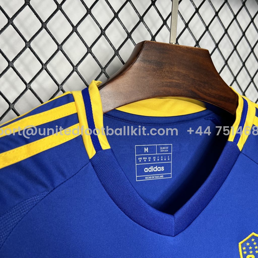 Unitedfootballkit.com | Boca Juniors 24-25 Home Stadium Jersey - Fans Version -Customize Name, Number and Patch | Worldwide Shipping