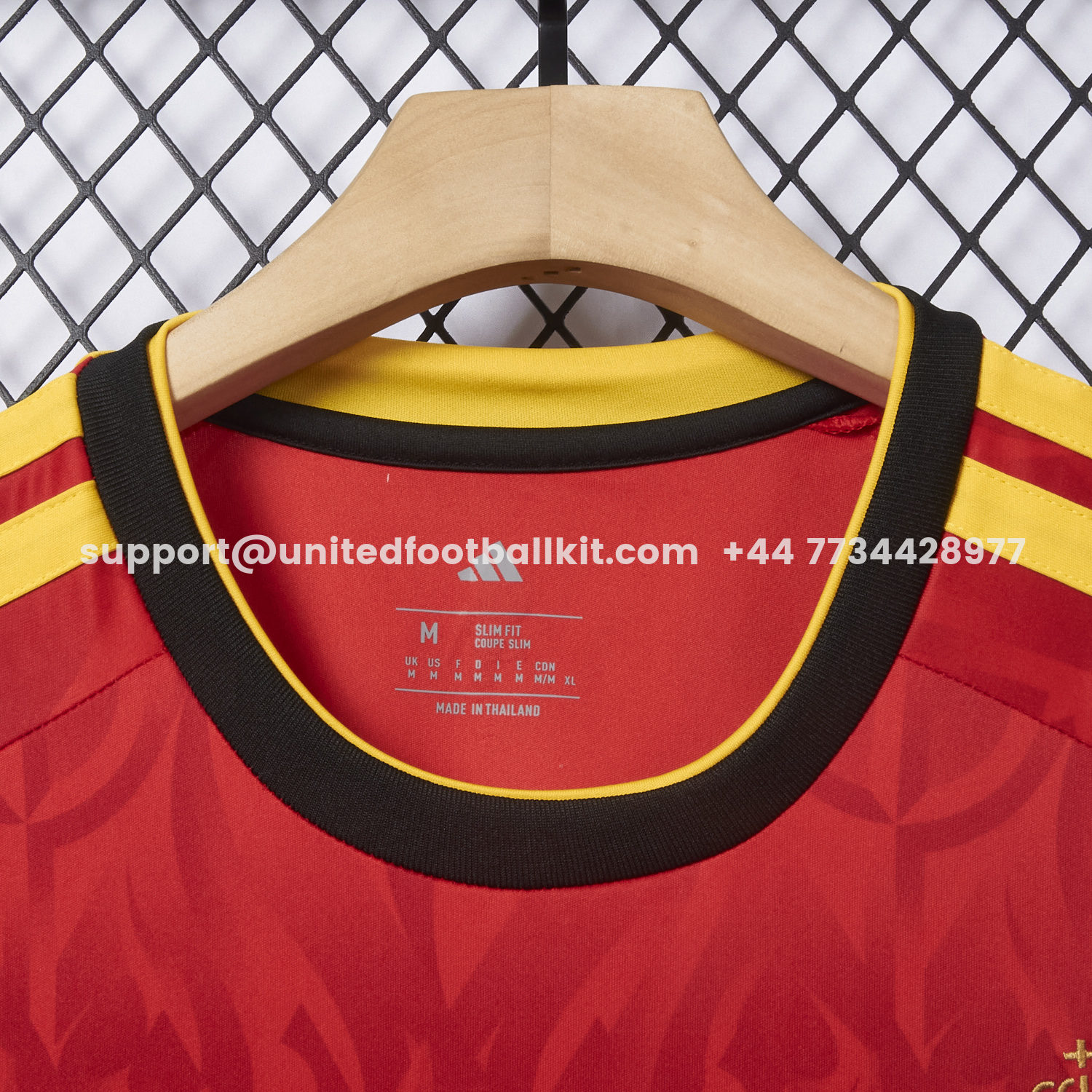 Unitedfootballkit.com | Belgium 2026 Home Jersey - Fans Version -Customize Name, Number and Patch | Worldwide Shipping