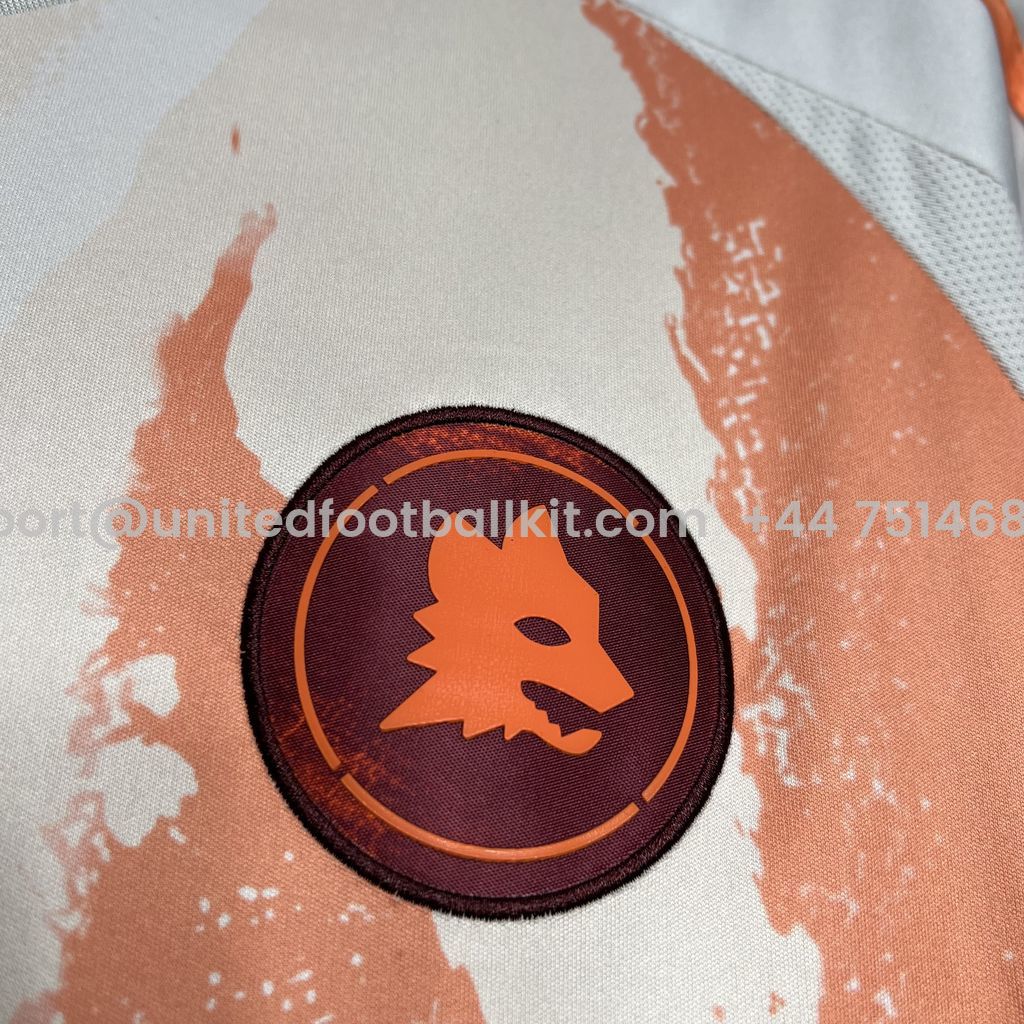 Unitedfootballkit.com | AS Roma 24-25 Away Jersey - Fans Version -Customize Name, Number and Patch | Worldwide Shipping