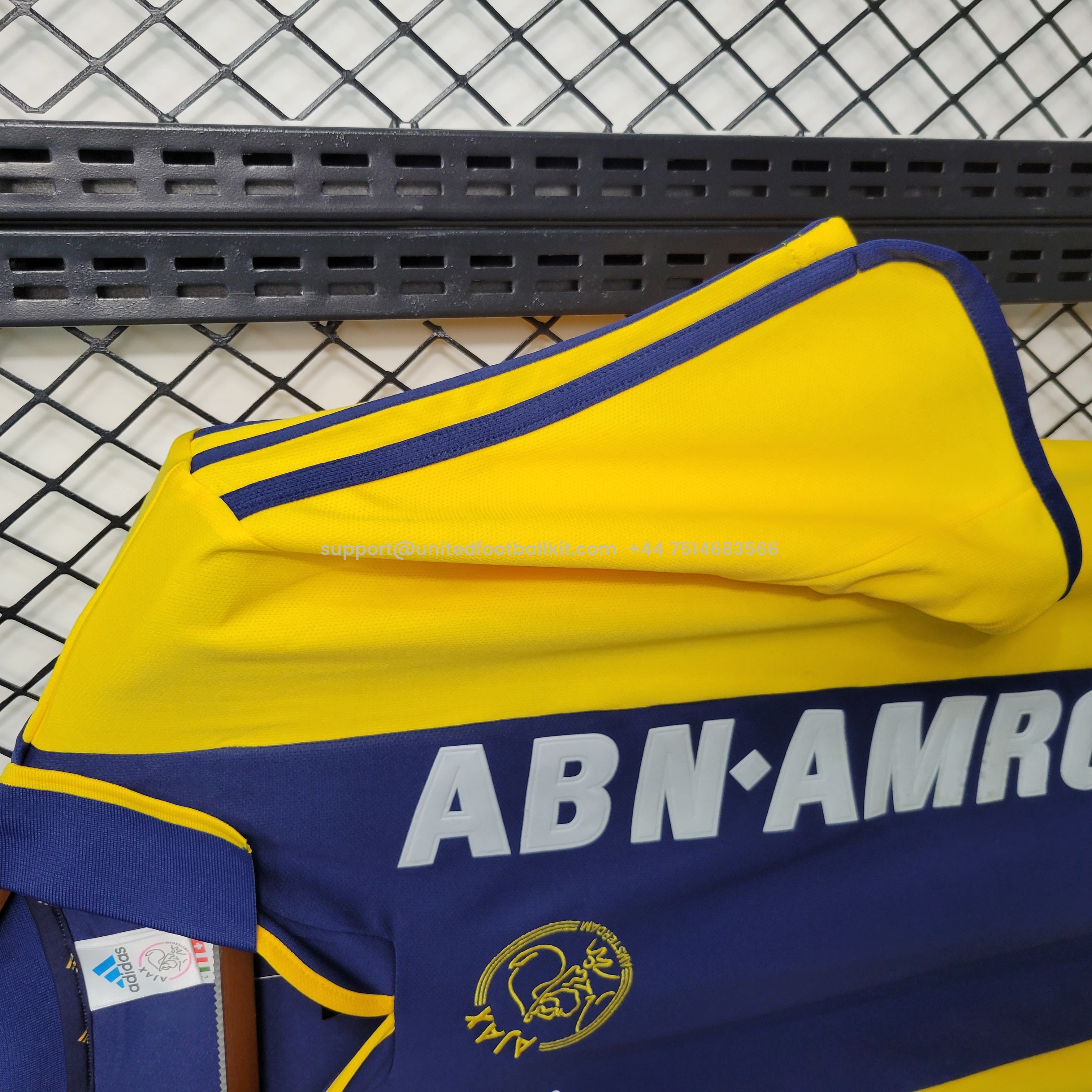 Unitedfootballkit.com | Retro Ajax 2000-01 Away Jersey -Customize Name, Number and Patch | Worldwide Shipping