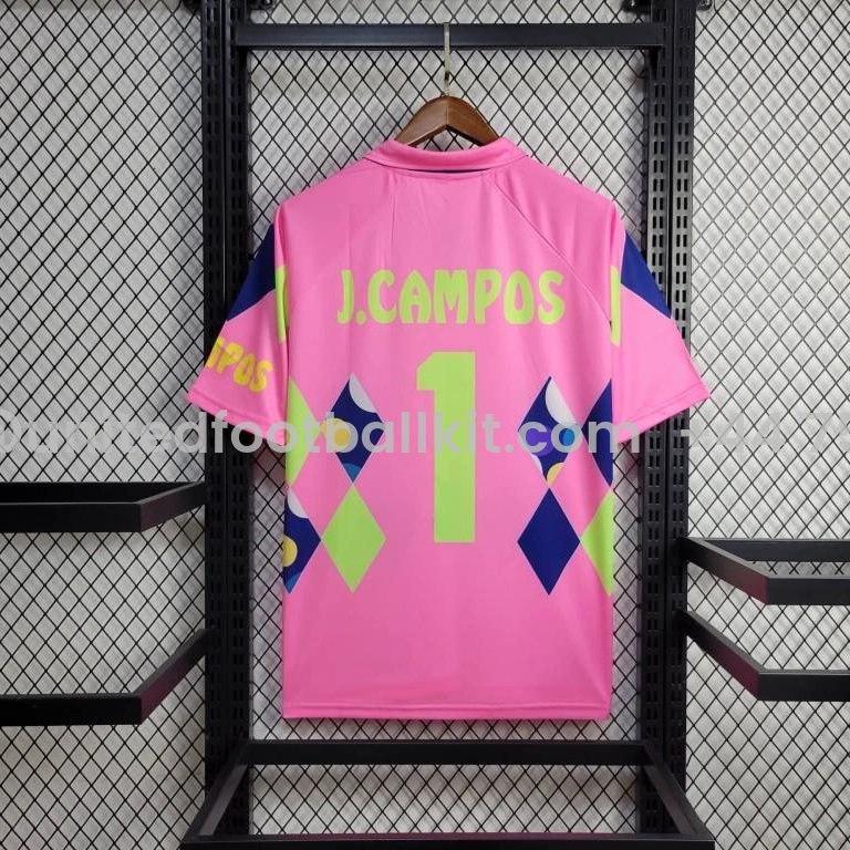 Unitedfootballkit.com | Retro Mexico 1992-93 Goalkeeper Pink Jersey -Customize Name, Number and Patch | Worldwide Shipping