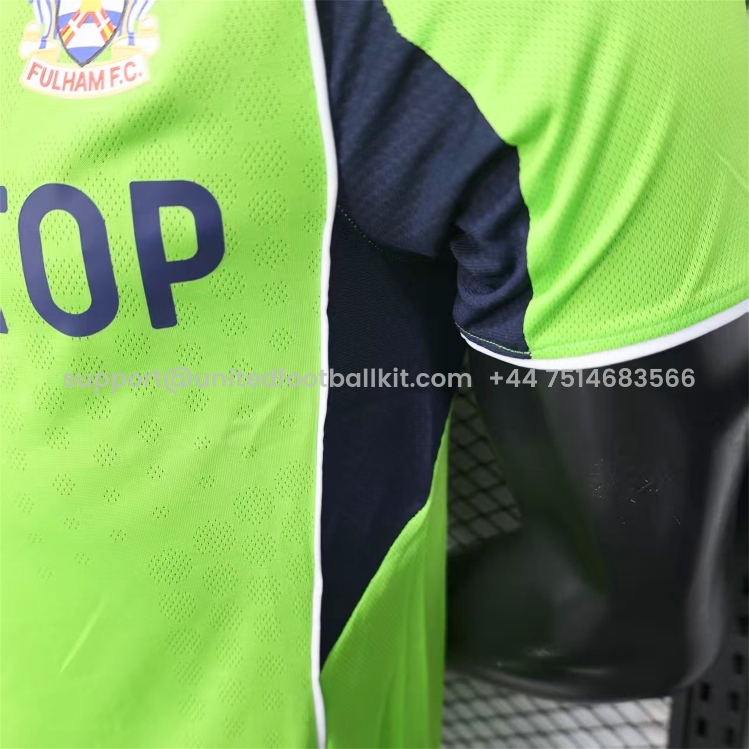 Unitedfootballkit.com | Fulham 25-26 Away Green Jersey - Player Version -Customize Name, Number and Patch | Worldwide Shipping