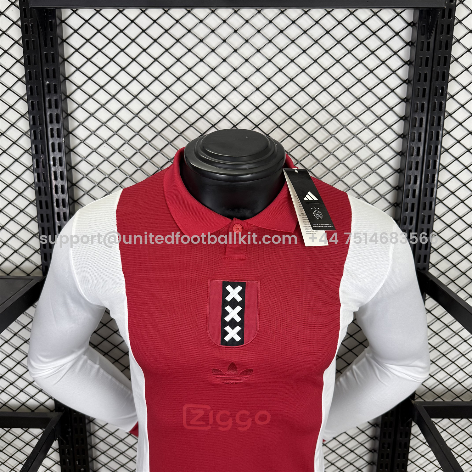 Unitedfootballkit.com | Ajax 2025 125-Year Anniversary Long Sleeves Jersey - Player Version -Customize Name, Number and Patch | Worldwide Shipping