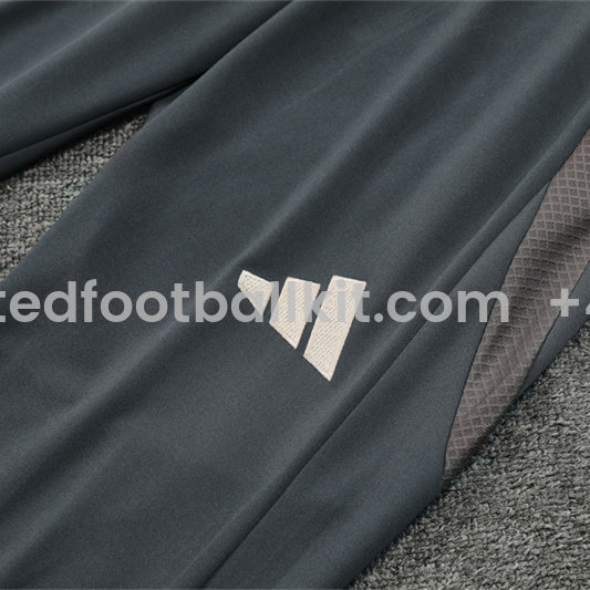 Unitedfootballkit.com | Real Madrid 24-25 Long Sleeve Training Set - Player Version - Apricot -Customize Name, Number and Patch | Worldwide Shipping