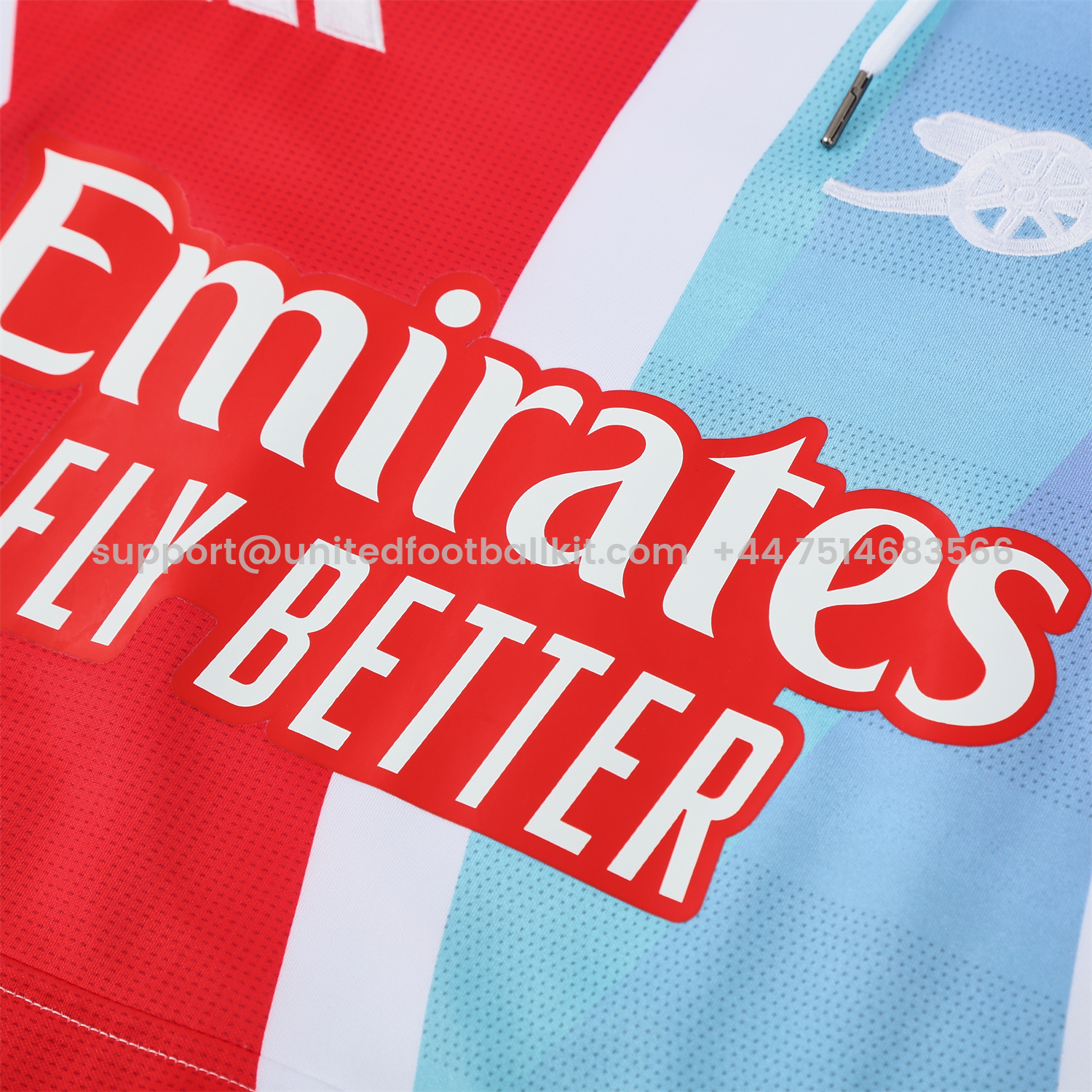 Unitedfootballkit.com | Arsenal 24-25 Pre-Match Training Hoodie Set - White Top and Black Pants -Customize Name, Number and Patch | Worldwide Shipping