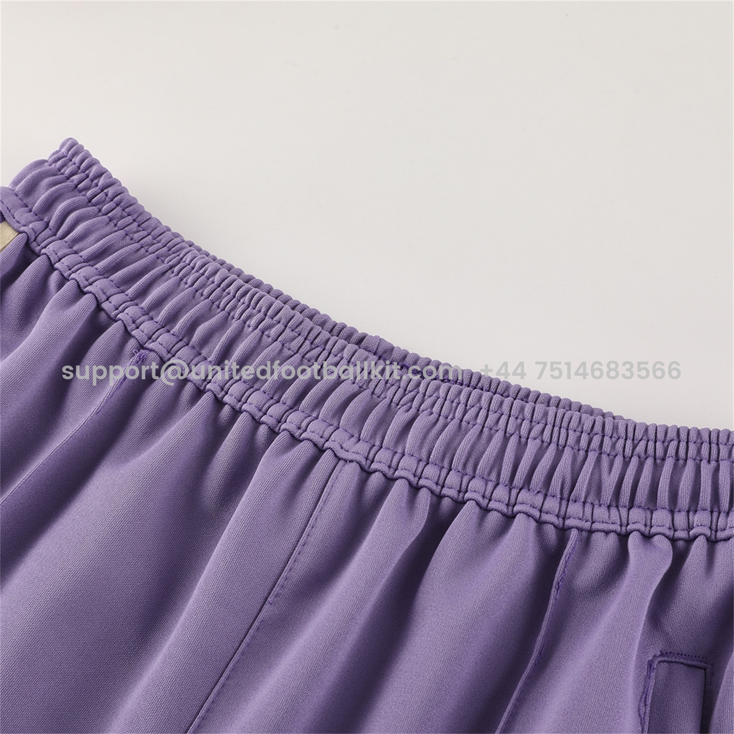 Unitedfootballkit.com | Real Madrid 24-25 Throwback Jacket Training Tracksuit - Off-white Jackets & Purple Pants -Customize Name, Number and Patch | Worldwide Shipping