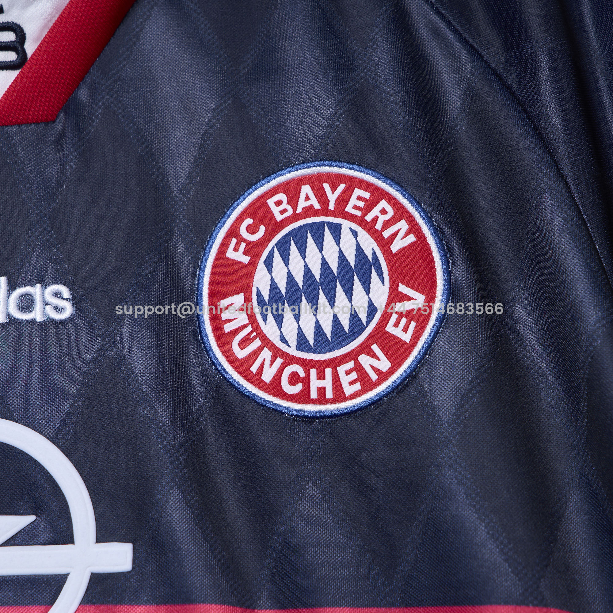 Unitedfootballkit.com | Retro Bayern Munich 1997-99 Home Stadium Jersey -Customize Name, Number and Patch | Worldwide Shipping
