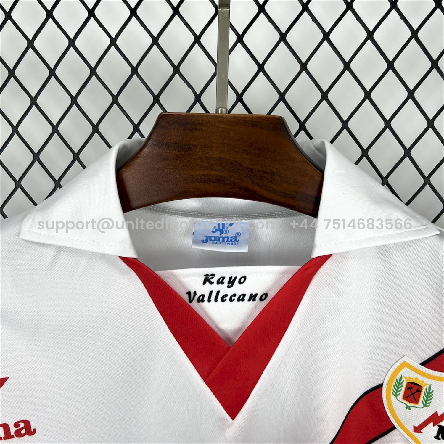 Unitedfootballkit.com | Retro Rayo Vallecano 1997-98 Home Jersey -Customize Name, Number and Patch | Worldwide Shipping