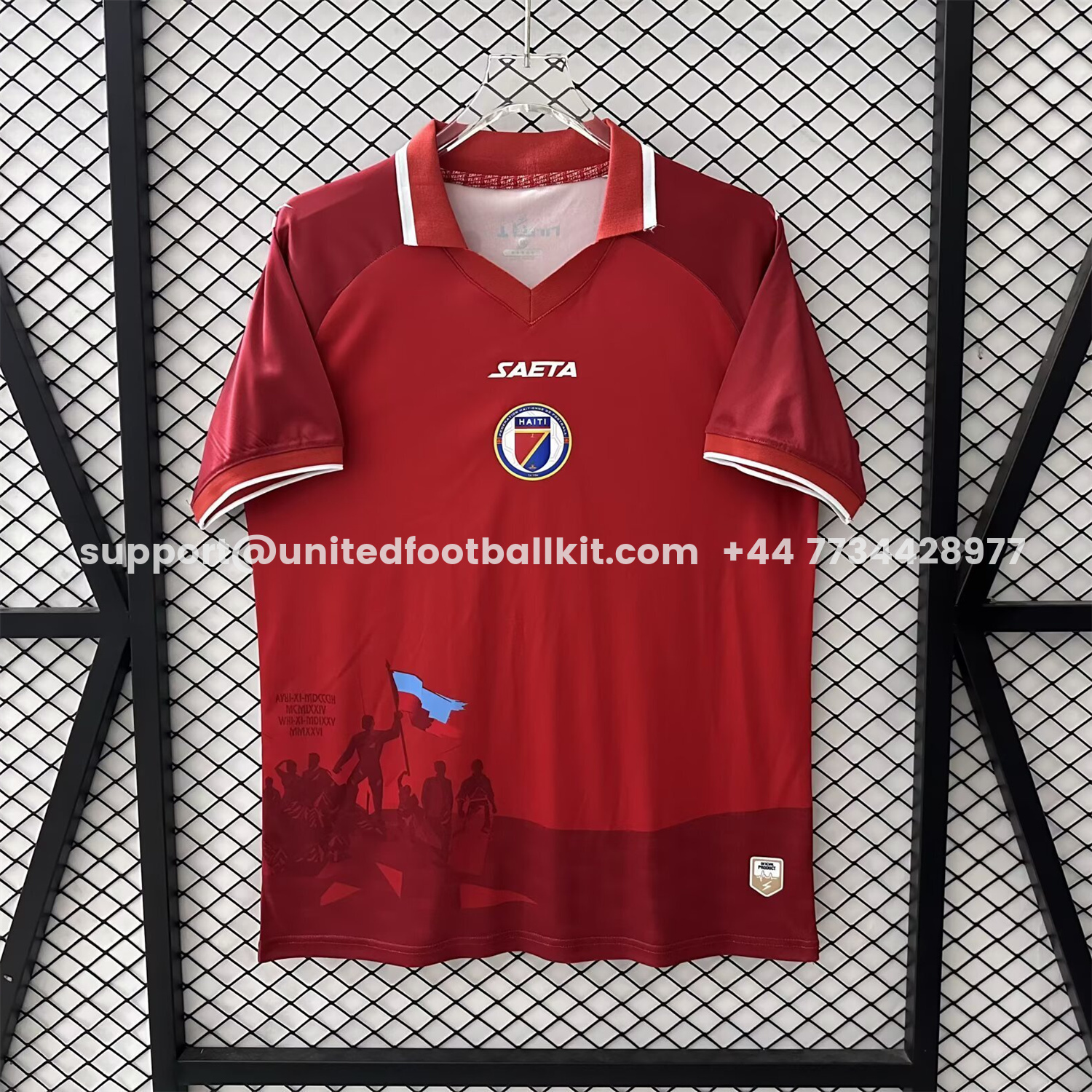 Unitedfootballkit.com | Haiti 26-27 Third Jersey - Fans Version -Customize Name, Number and Patch | Worldwide Shipping
