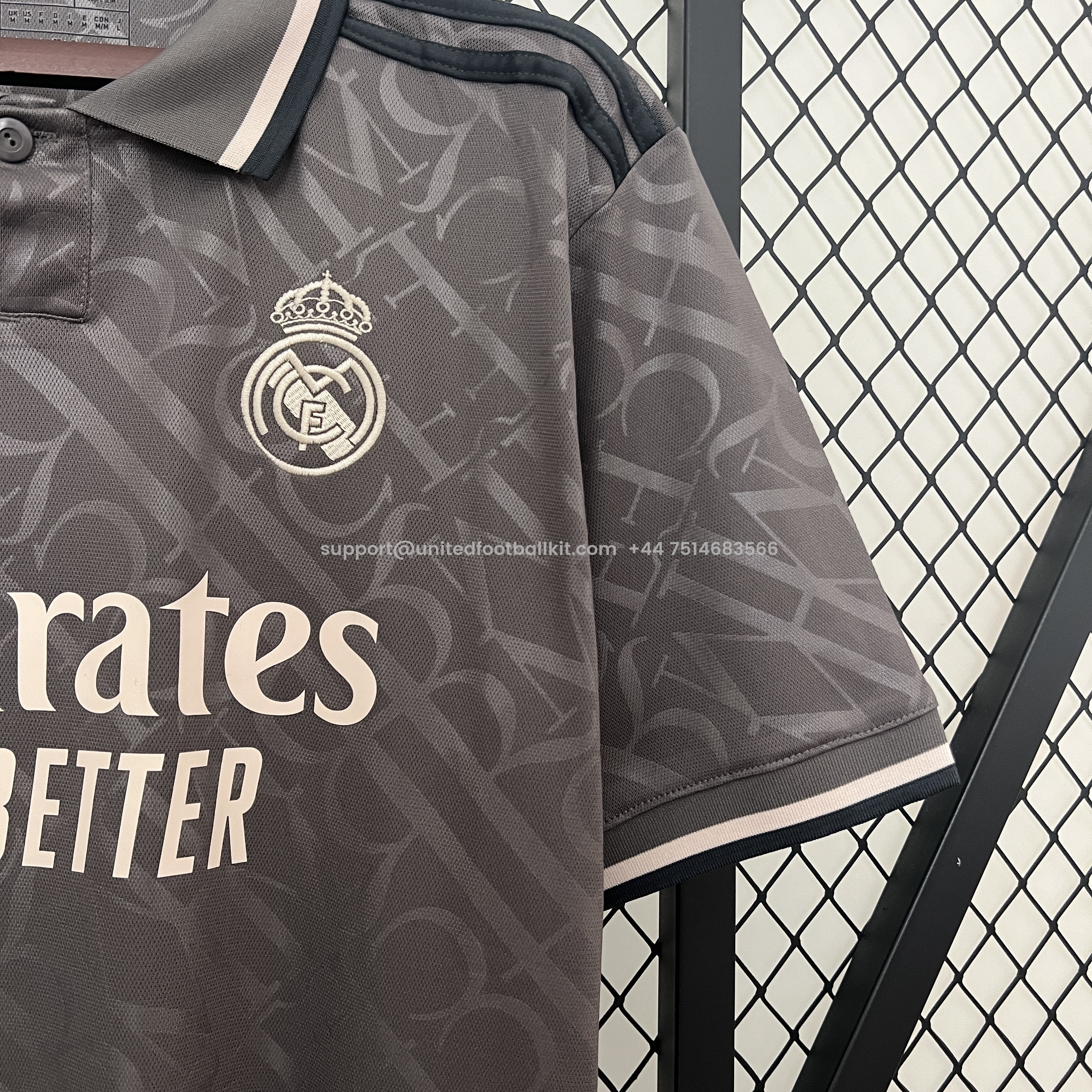 Unitedfootballkit.com | Real Madrid 24-25 Third Jersey - Fans Version -Customize Name, Number and Patch | Worldwide Shipping