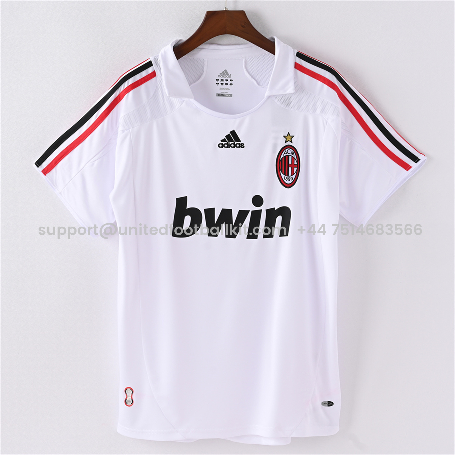 Unitedfootballkit.com | Retro AC Milan 2007-08 Away Jersey -Customize Name, Number and Patch | Worldwide Shipping