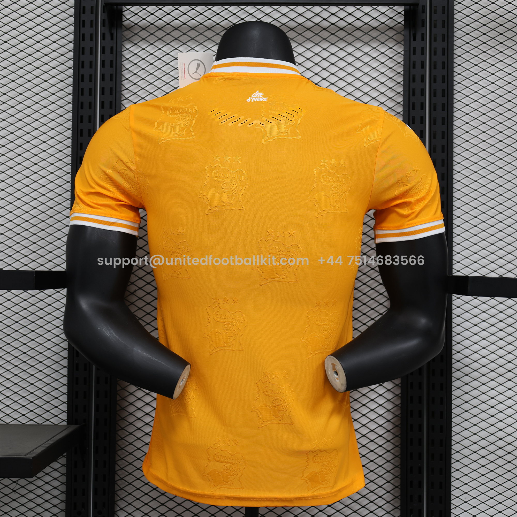 Unitedfootballkit.com | Ivory Coast 2024 Orange Elephant Special Edition Jersey - Player Version -Customize Name, Number and Patch | Worldwide Shipping