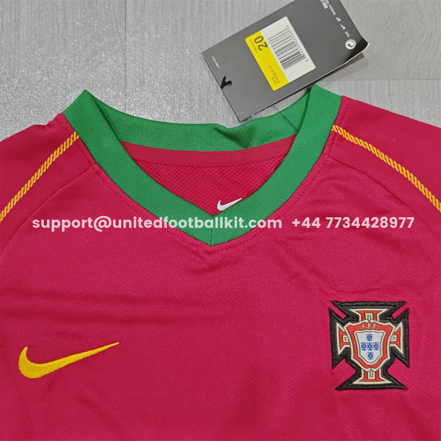 Unitedfootballkit.com | Retro Portugal 2006 Home Kids Kit -Customize Name, Number and Patch | Worldwide Shipping
