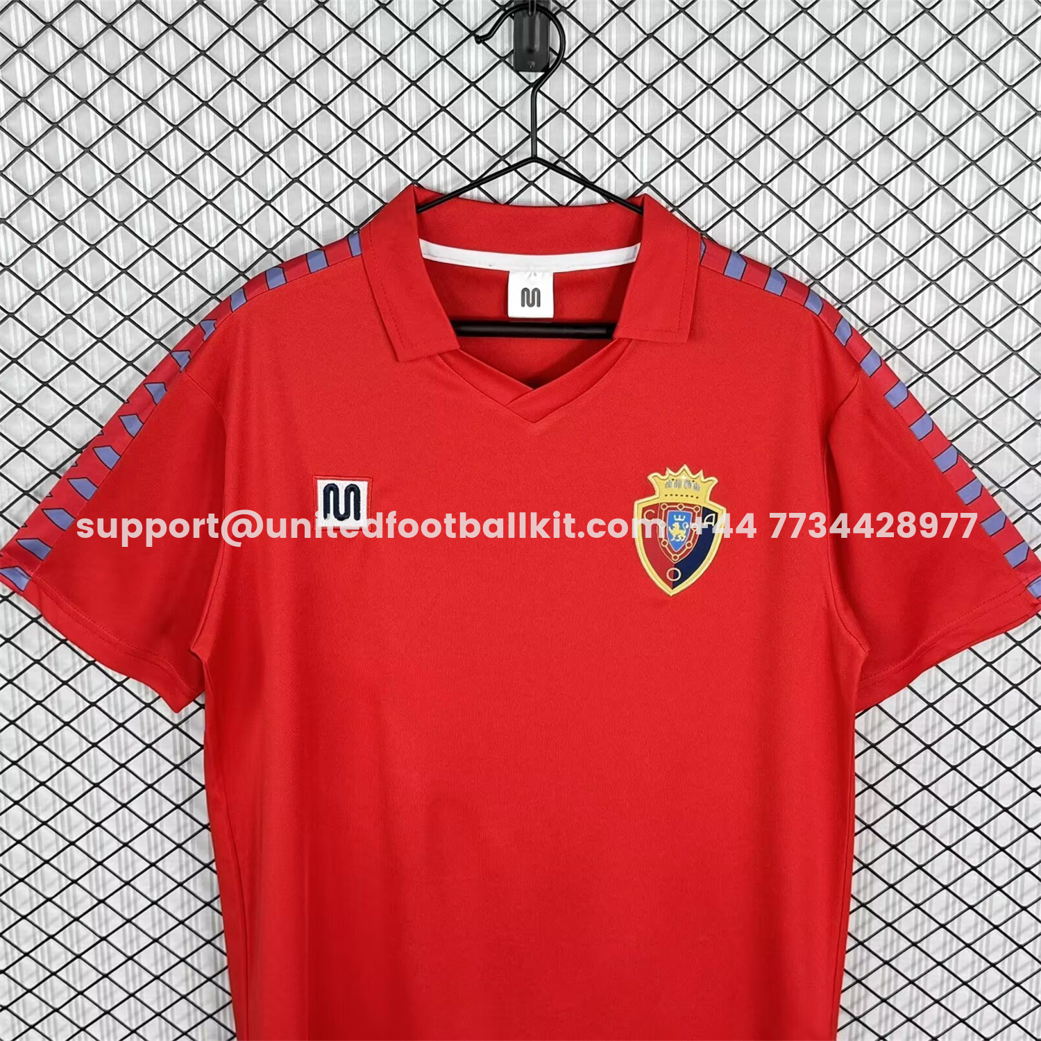 Unitedfootballkit.com | Retro Osasuna 1983-84 Home Jersey -Customize Name, Number and Patch | Worldwide Shipping