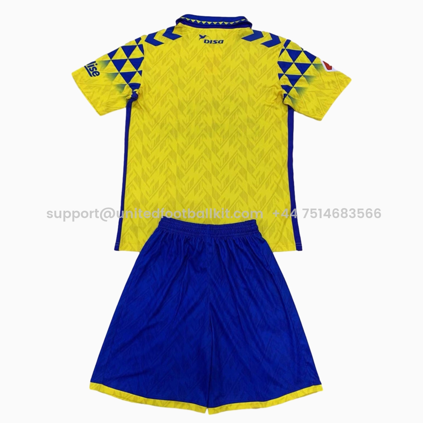 Unitedfootballkit.com | Las Palmas 24-25 Home Men's Adult Jersey Set - Fans Version -Customize Name, Number and Patch | Worldwide Shipping