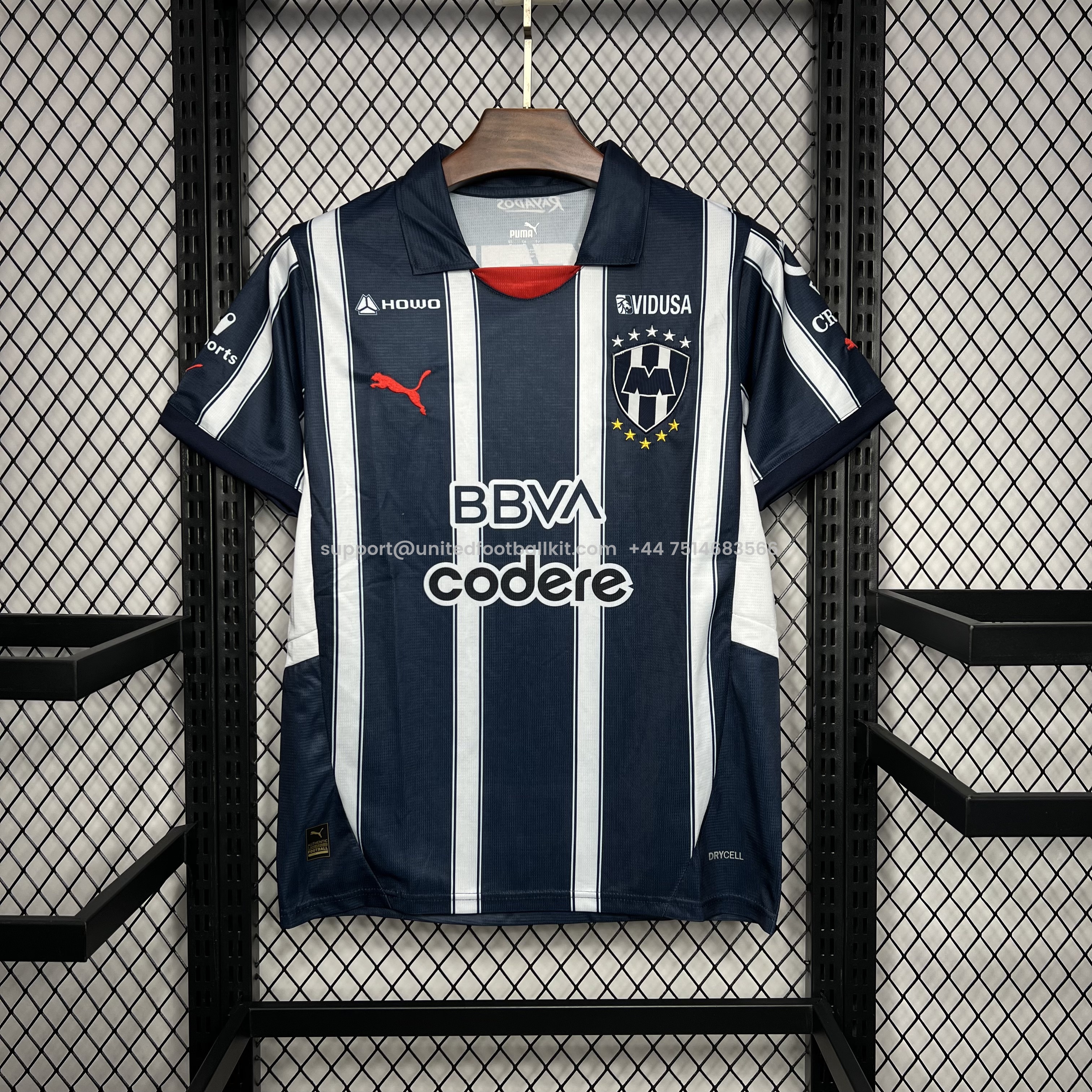 Unitedfootballkit.com | Rayados Monterrey 24-25 Home Stadium Jersey - Fans Version -Customize Name, Number and Patch | Worldwide Shipping