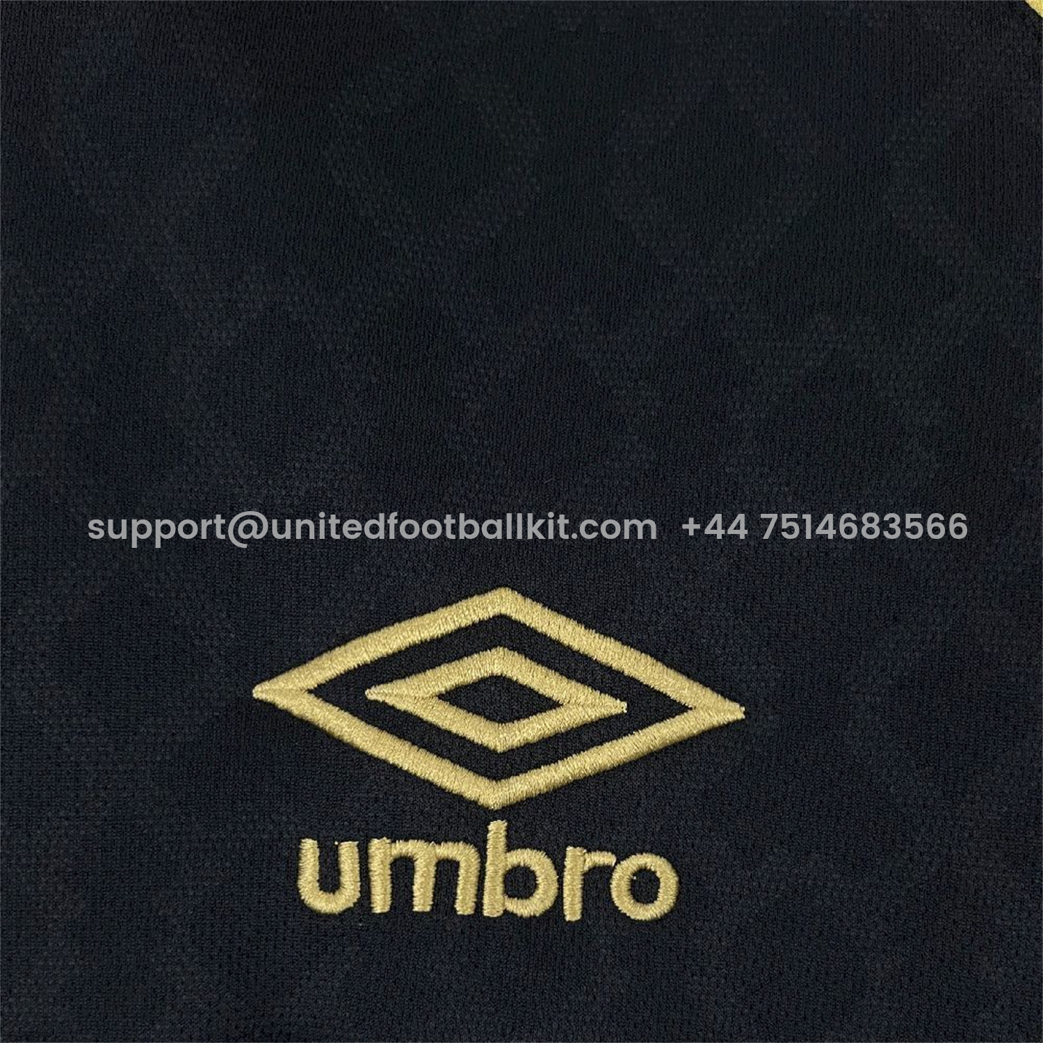 Unitedfootballkit.com | West Ham United 25-26 Third Black Jersey - Fans Version -Customize Name, Number and Patch | Worldwide Shipping